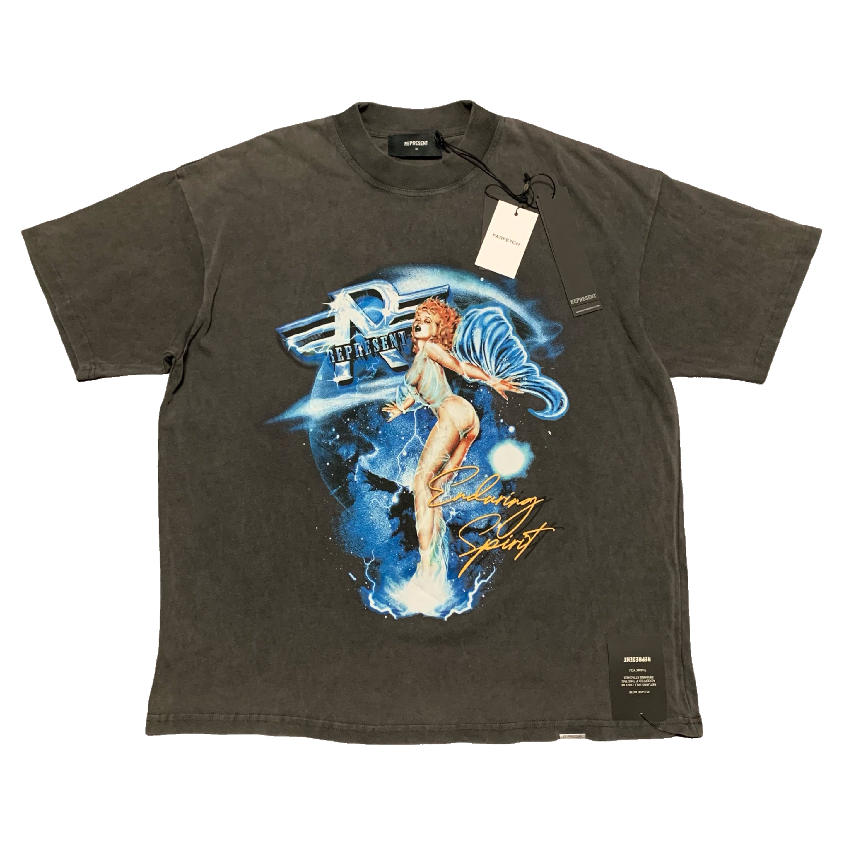 Represent Medium Enduring Spirit Vintage Grey Tee