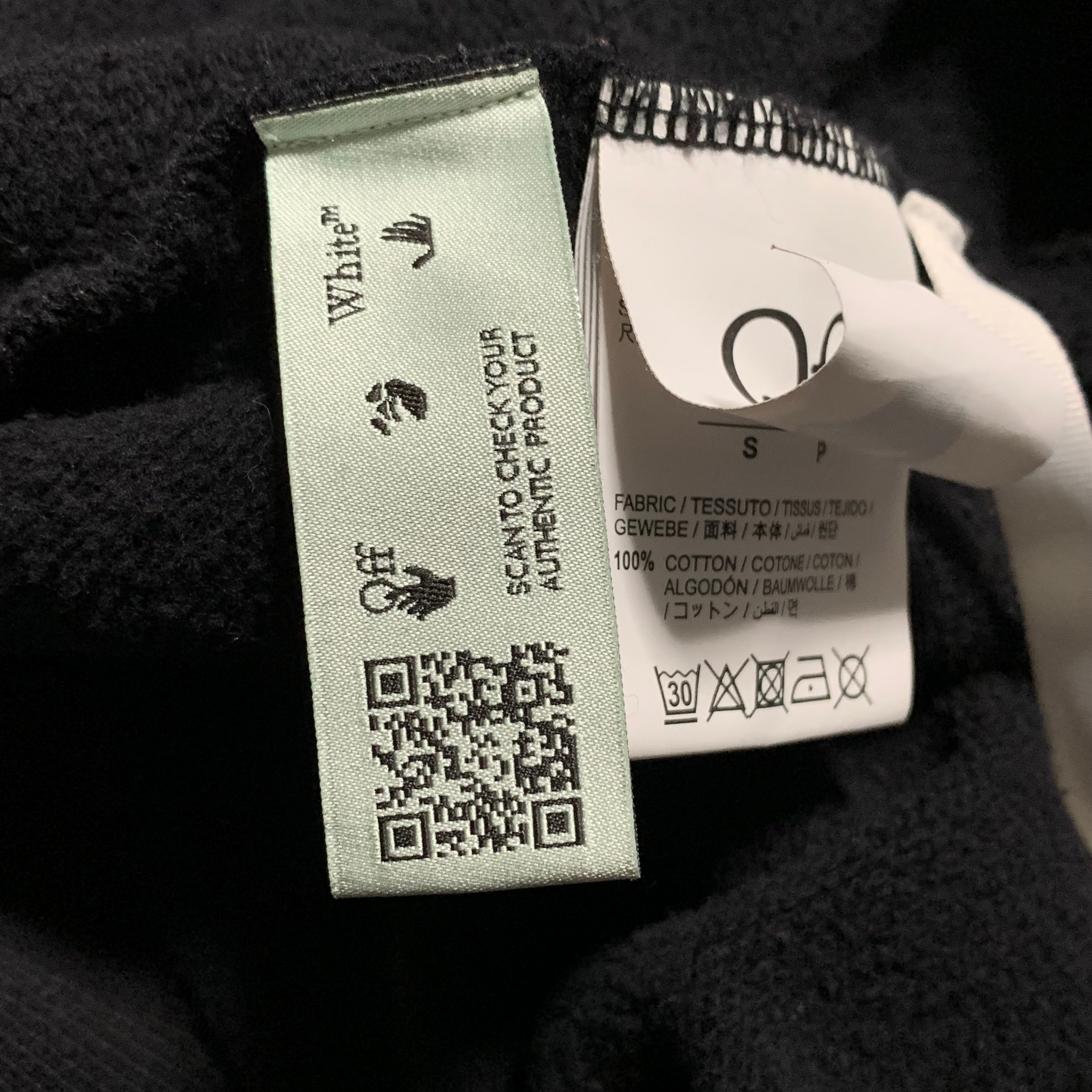Off White Small Stencil Arrows Black Hoodie Virgil Abloh
