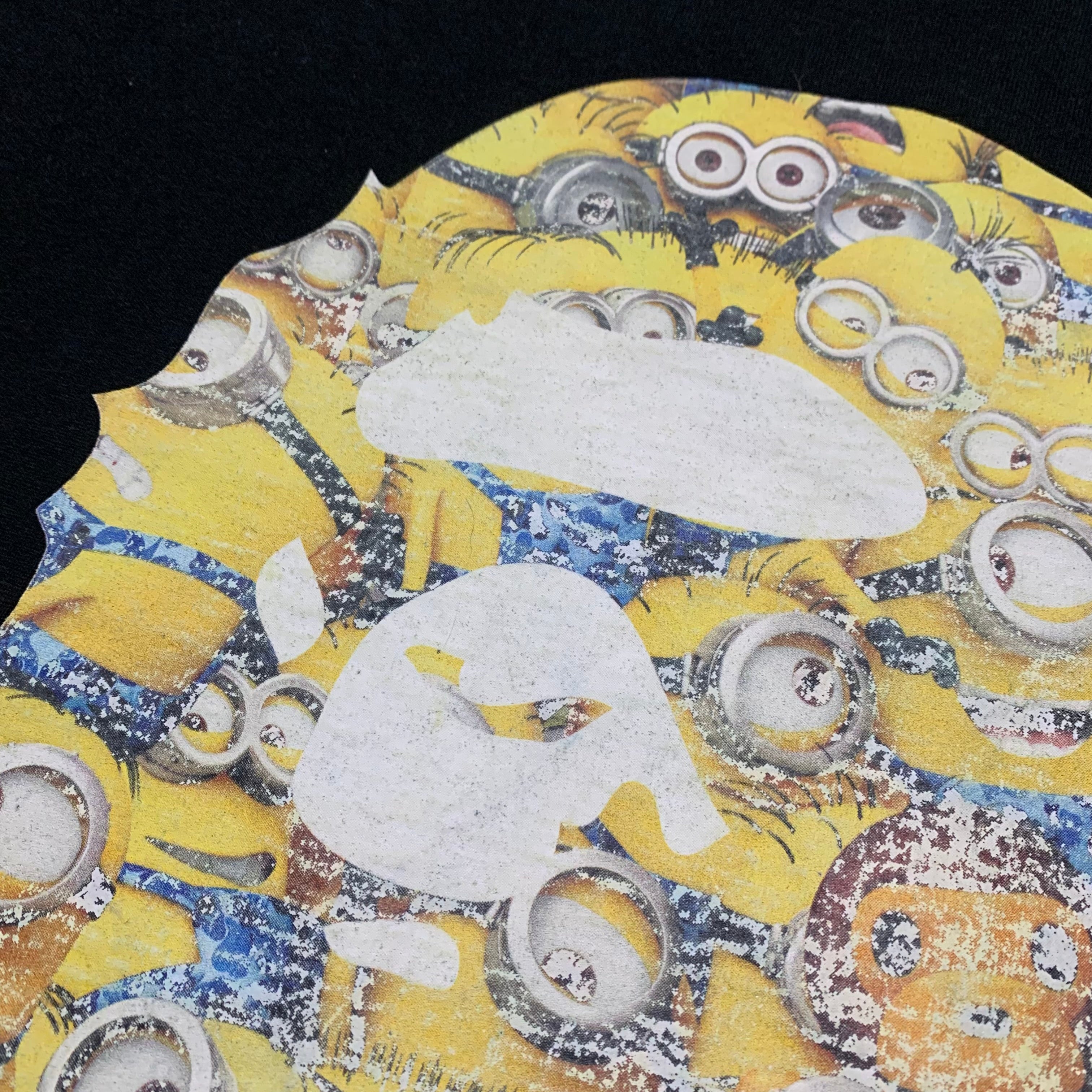 Bape Large Minions Ape Head Black Tee A Bathing Ape