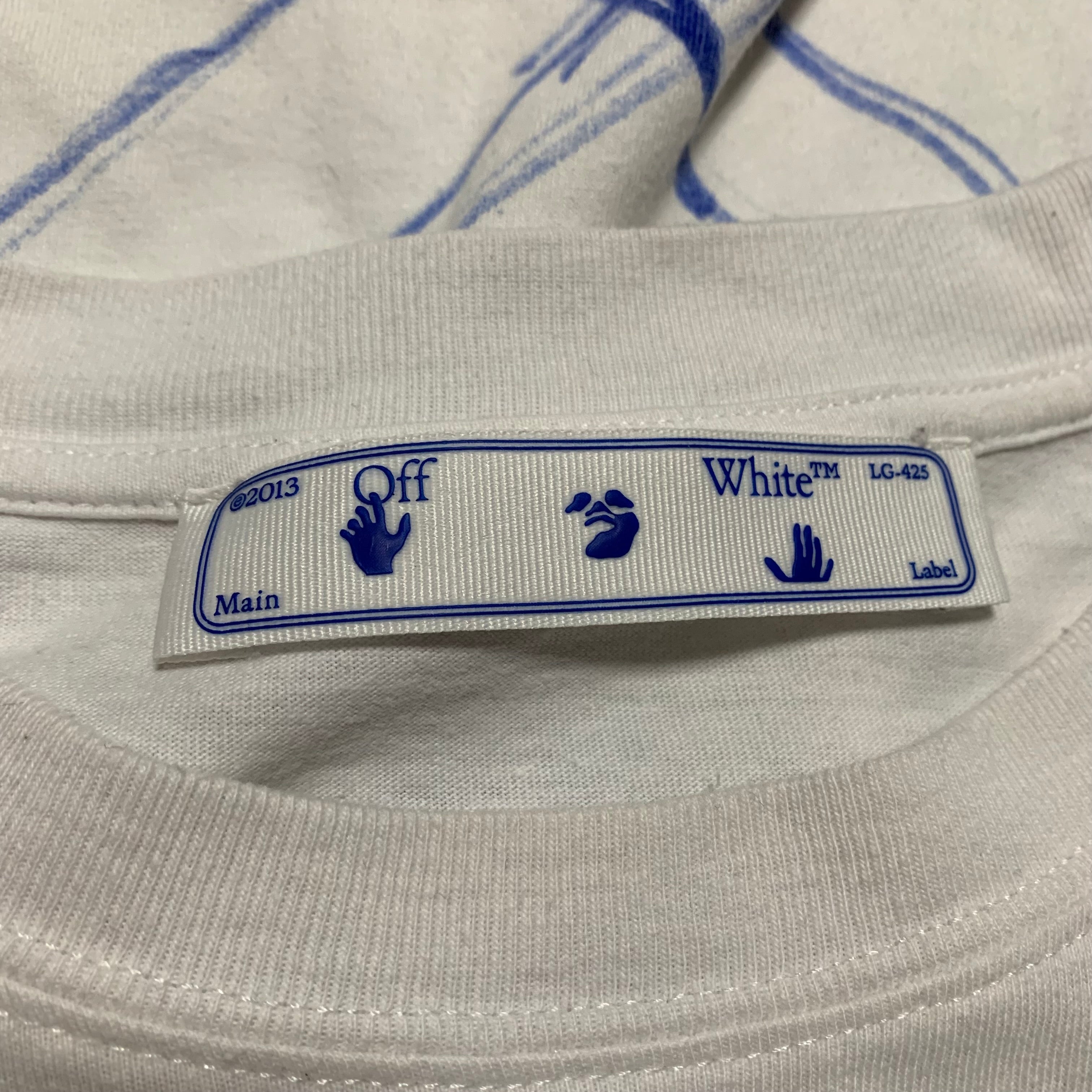 Off White Medium Spray Marker White Tee Virgil Abloh