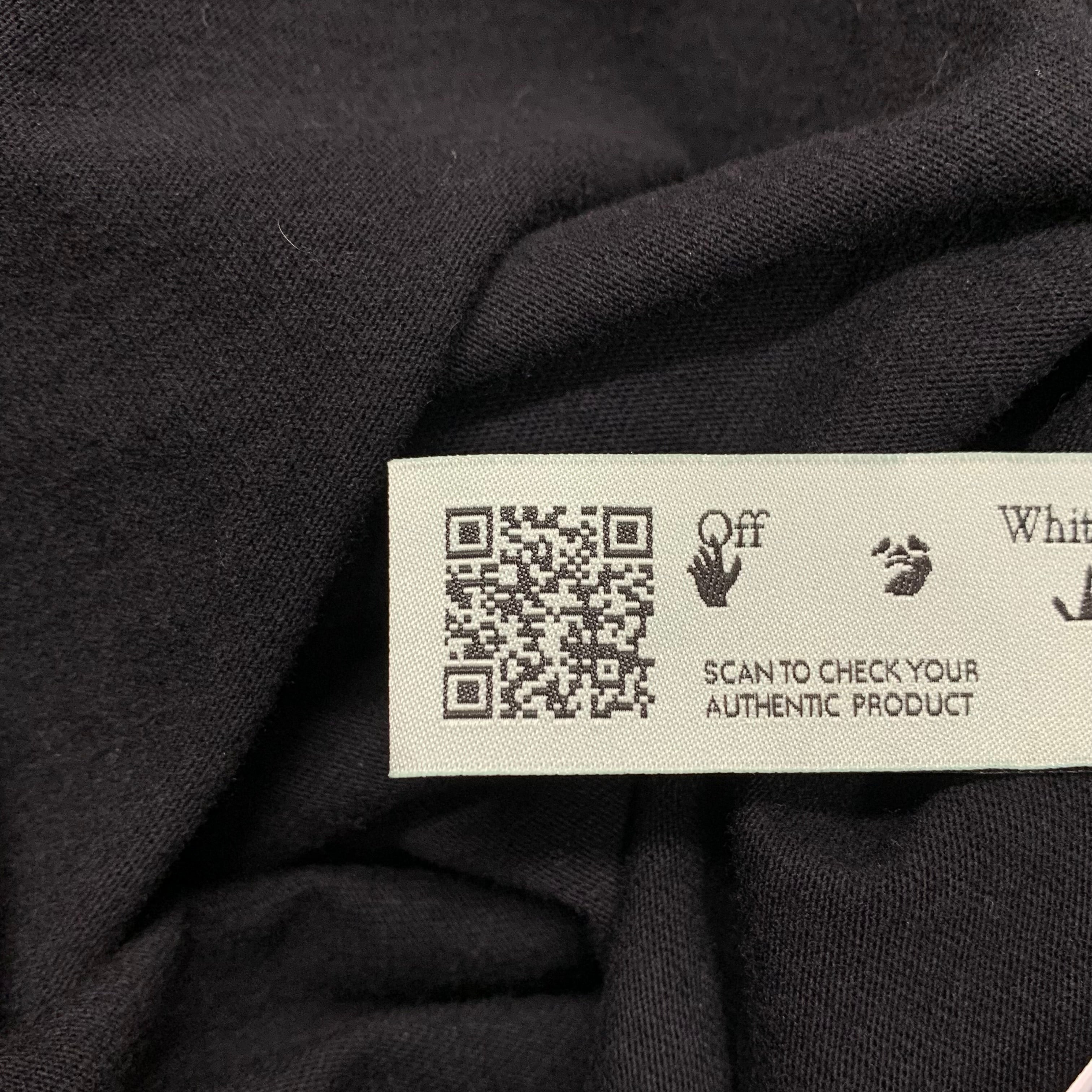 Off White Medium Hand Logo Black T-Shirt Virgil Abloh