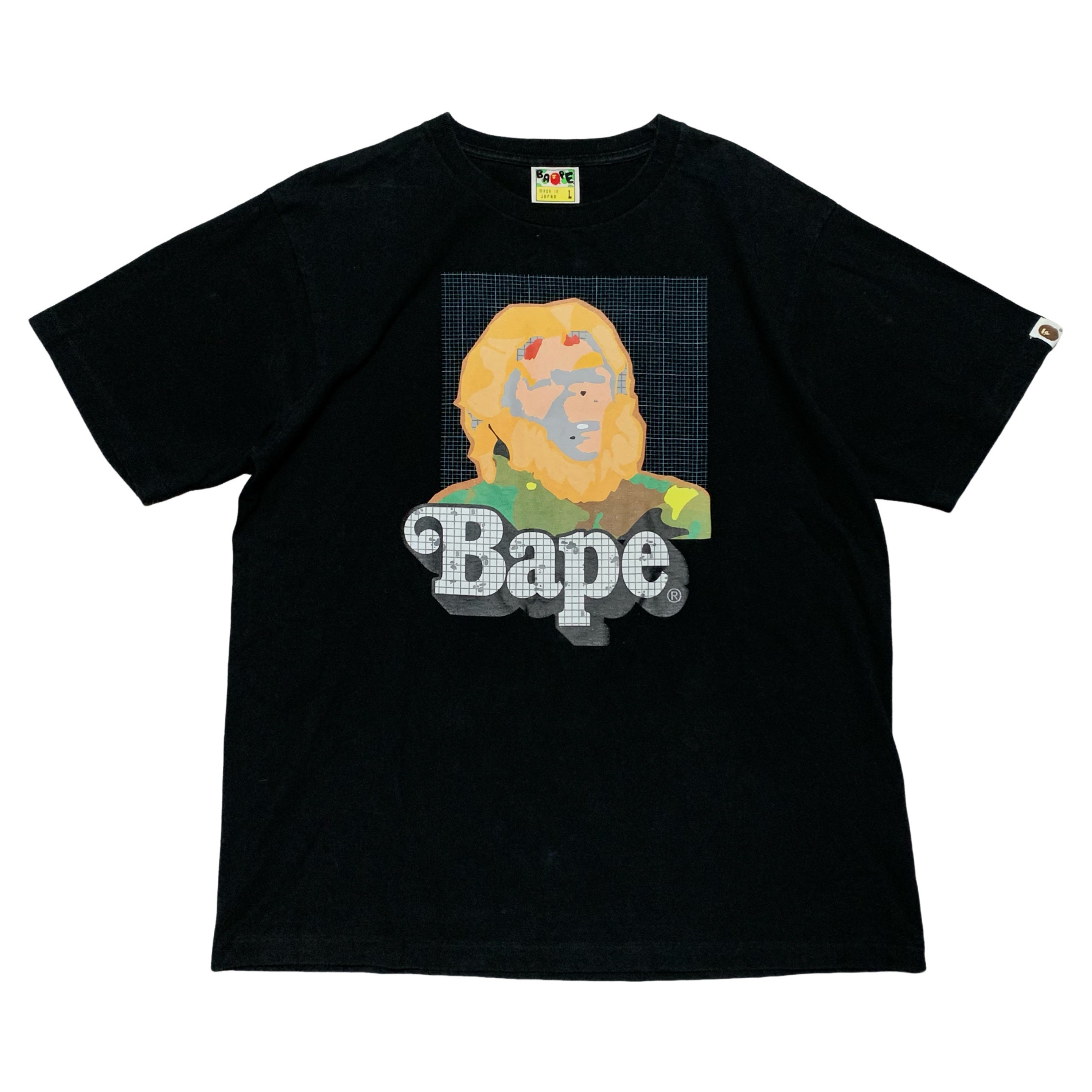 Bape Large Graphic Black Tee A Bathing Ape