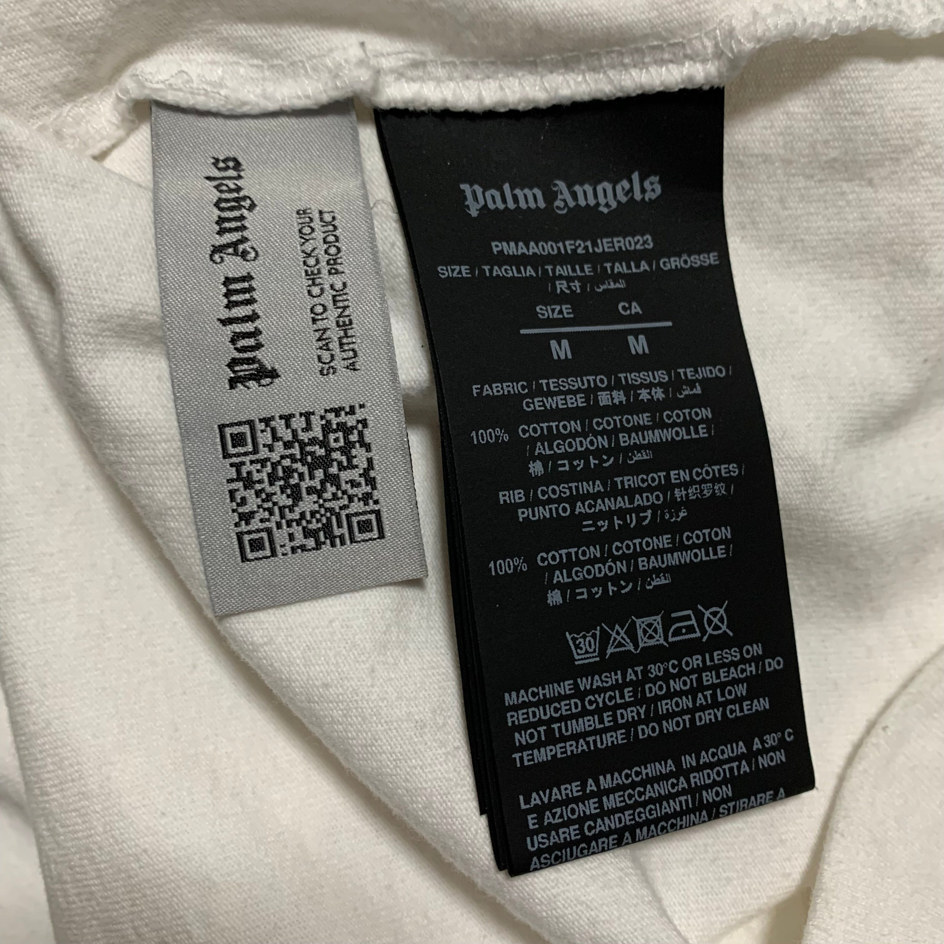 Palm Angels Medium Kill The Bear White Tee