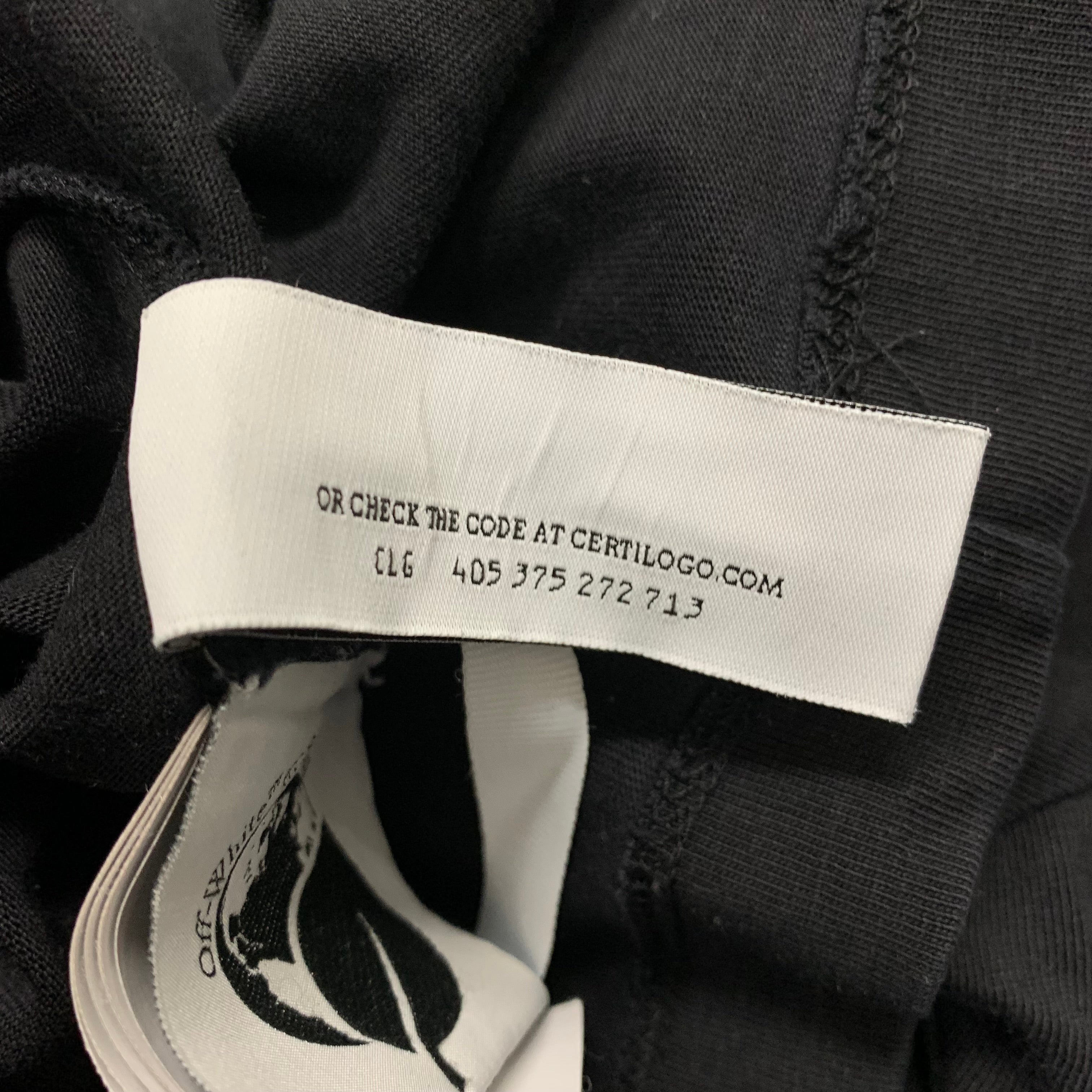 Off White Medium Tee Paint Arrows Black T-Shirt Virgil Abloh