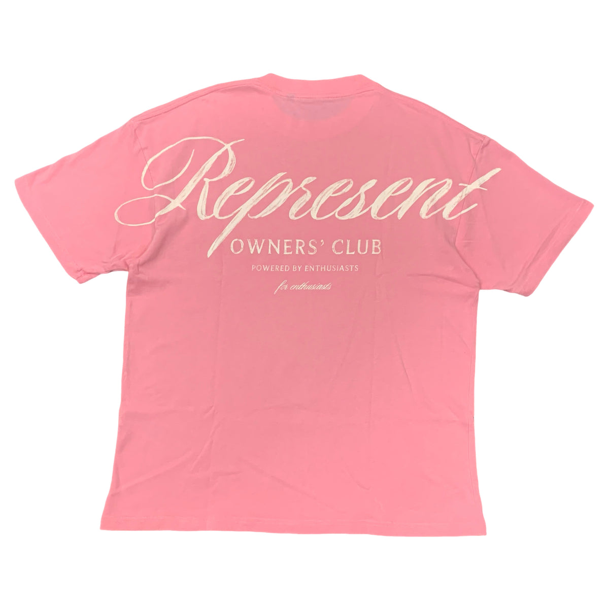 Represent Medium Tee Owners Club Script Pink T-Shirt