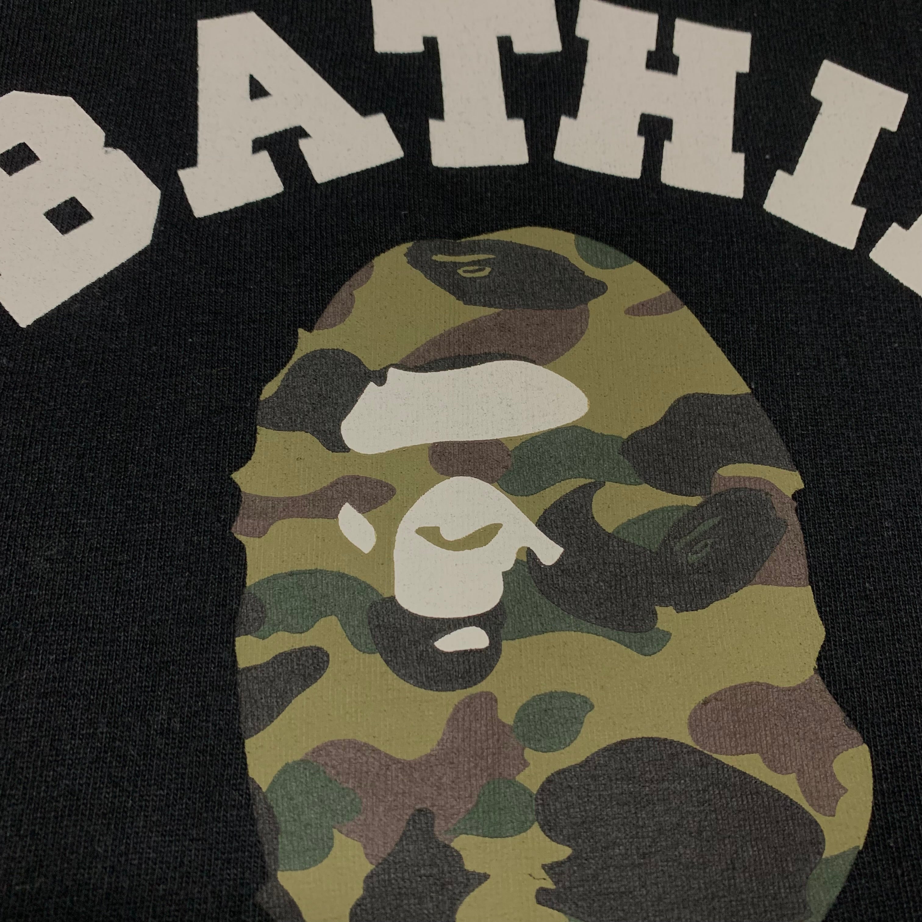 Bape Medium College 1st Camo Black Tee A Bathing Ape
