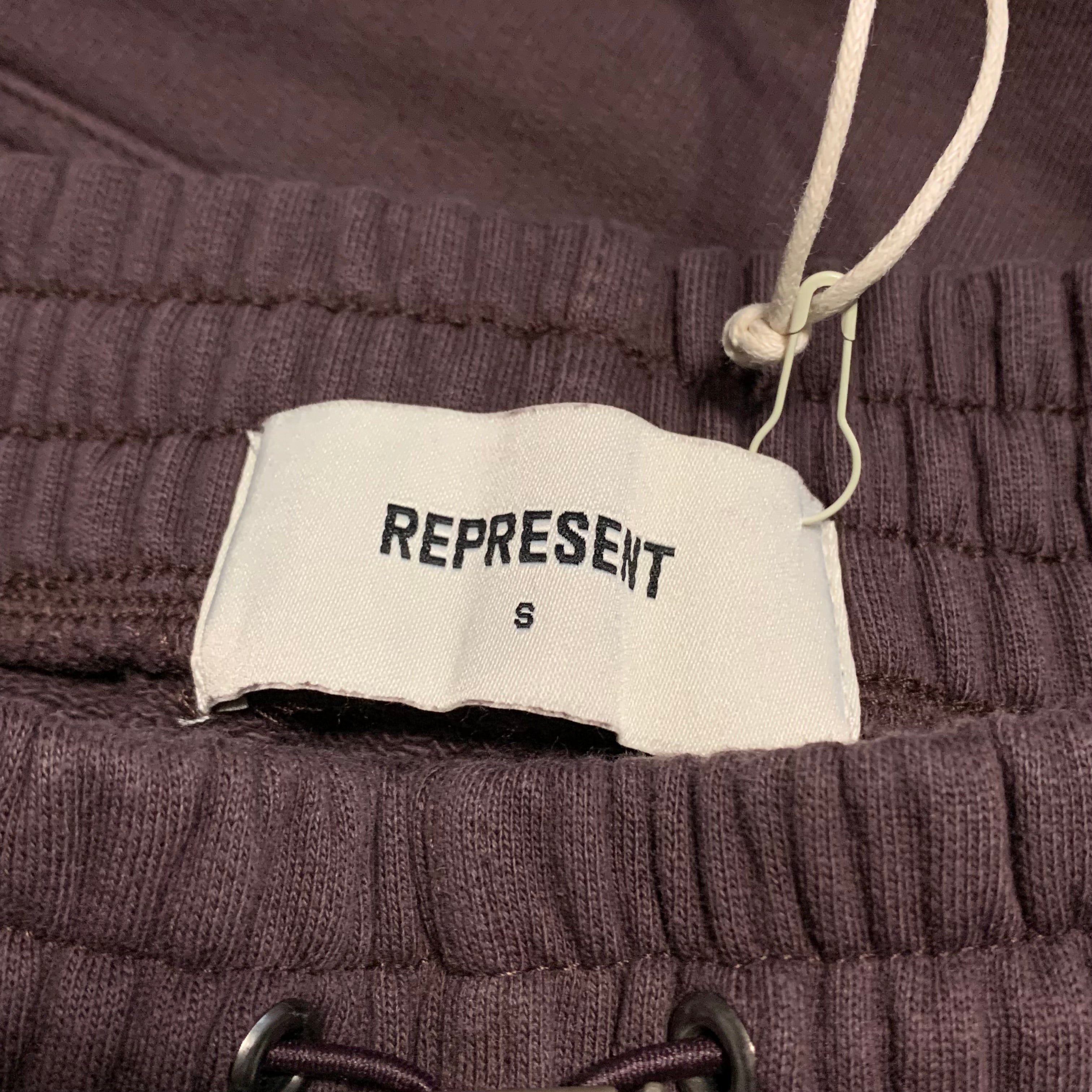 Represent Small Shorts Blanks Plum Jogger Bottoms