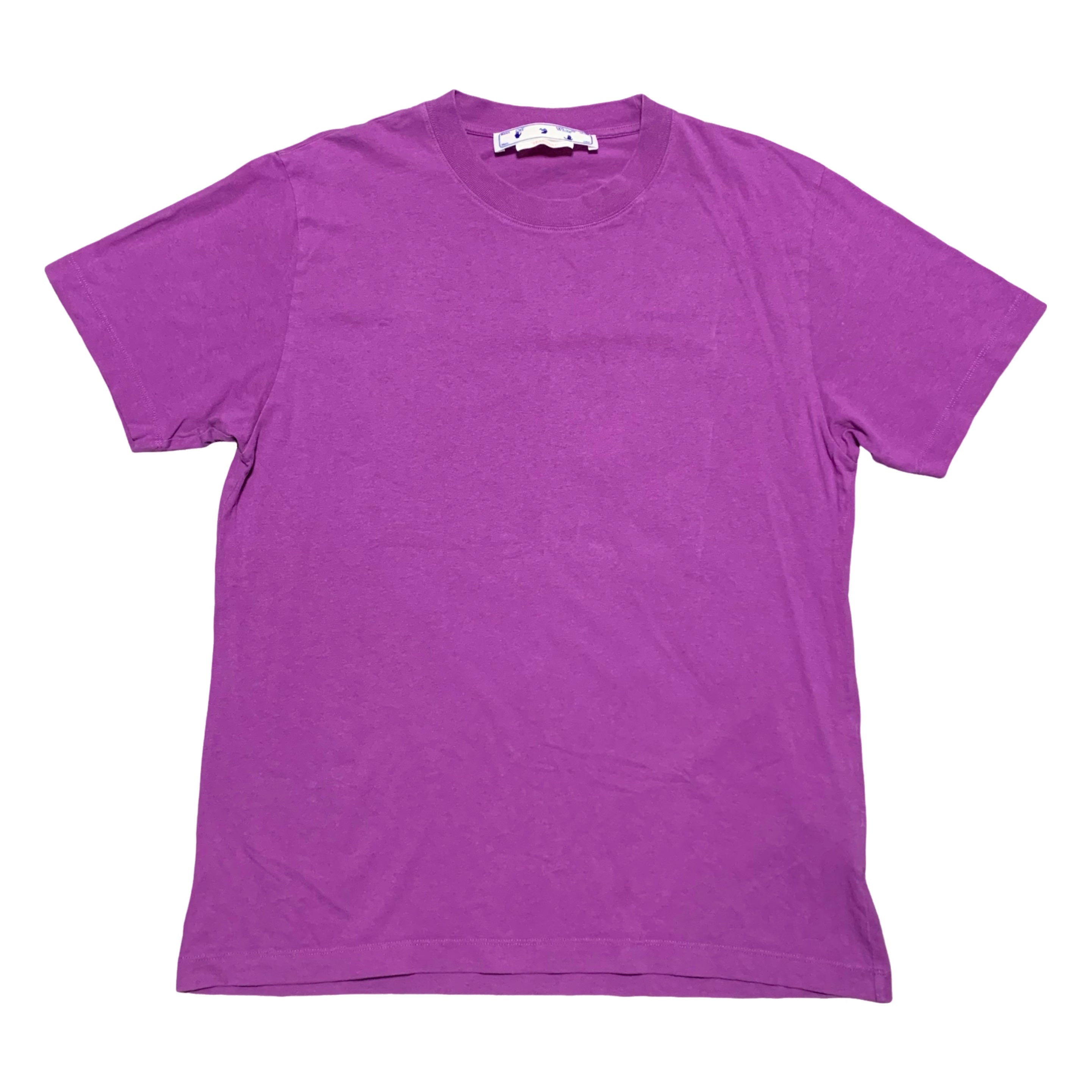 Off White Large Diag Tab Purple Tee Virgil Abloh