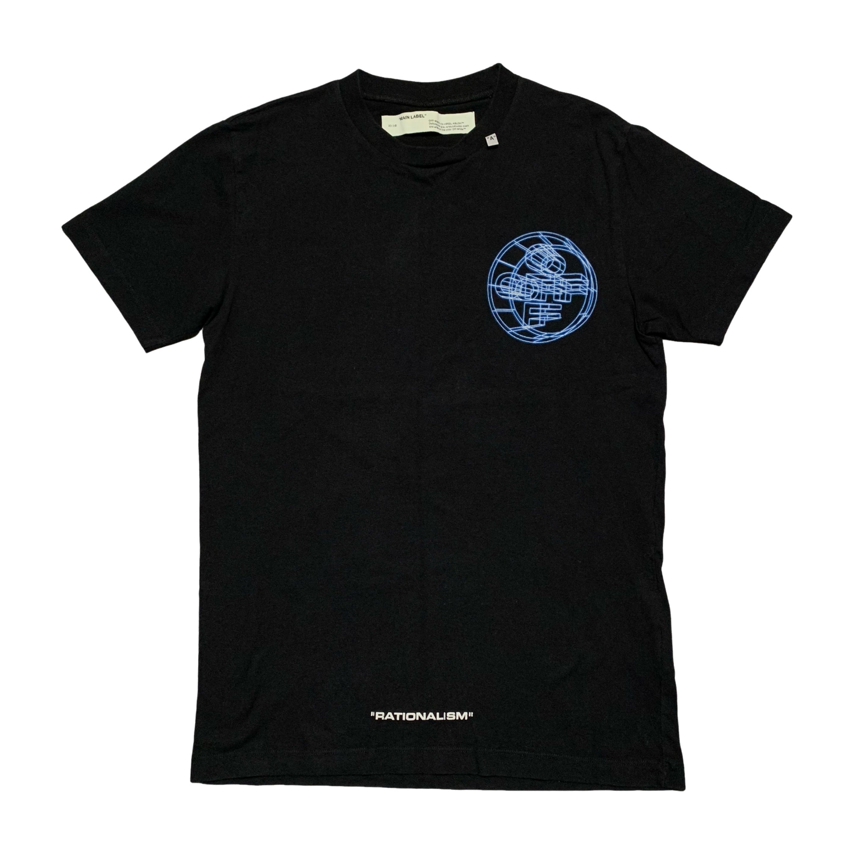 Represent Small Rationalism Black Tee Virgil Abloh