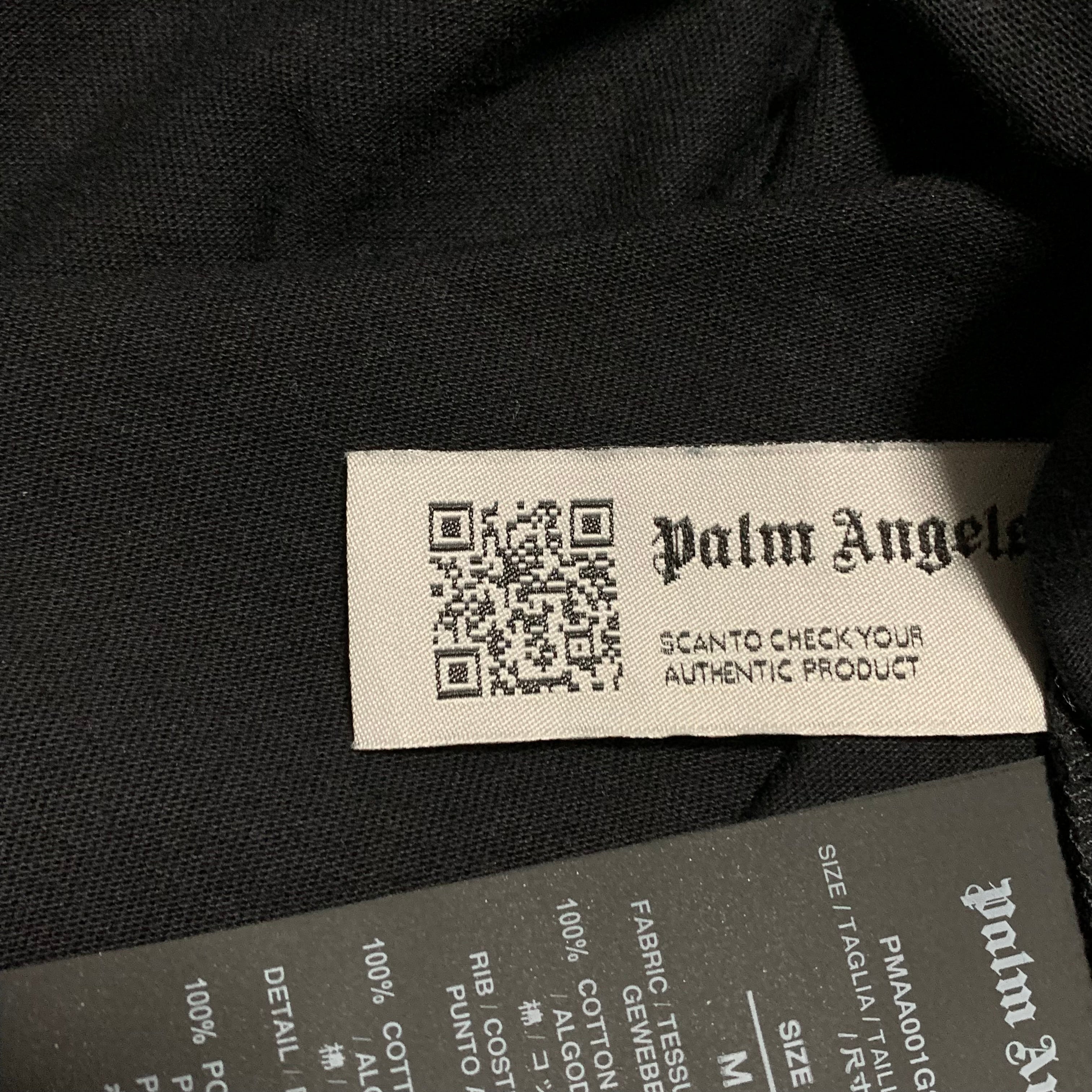 Palm Angels Medium Team Wang Palm Tree Black Tee 2022