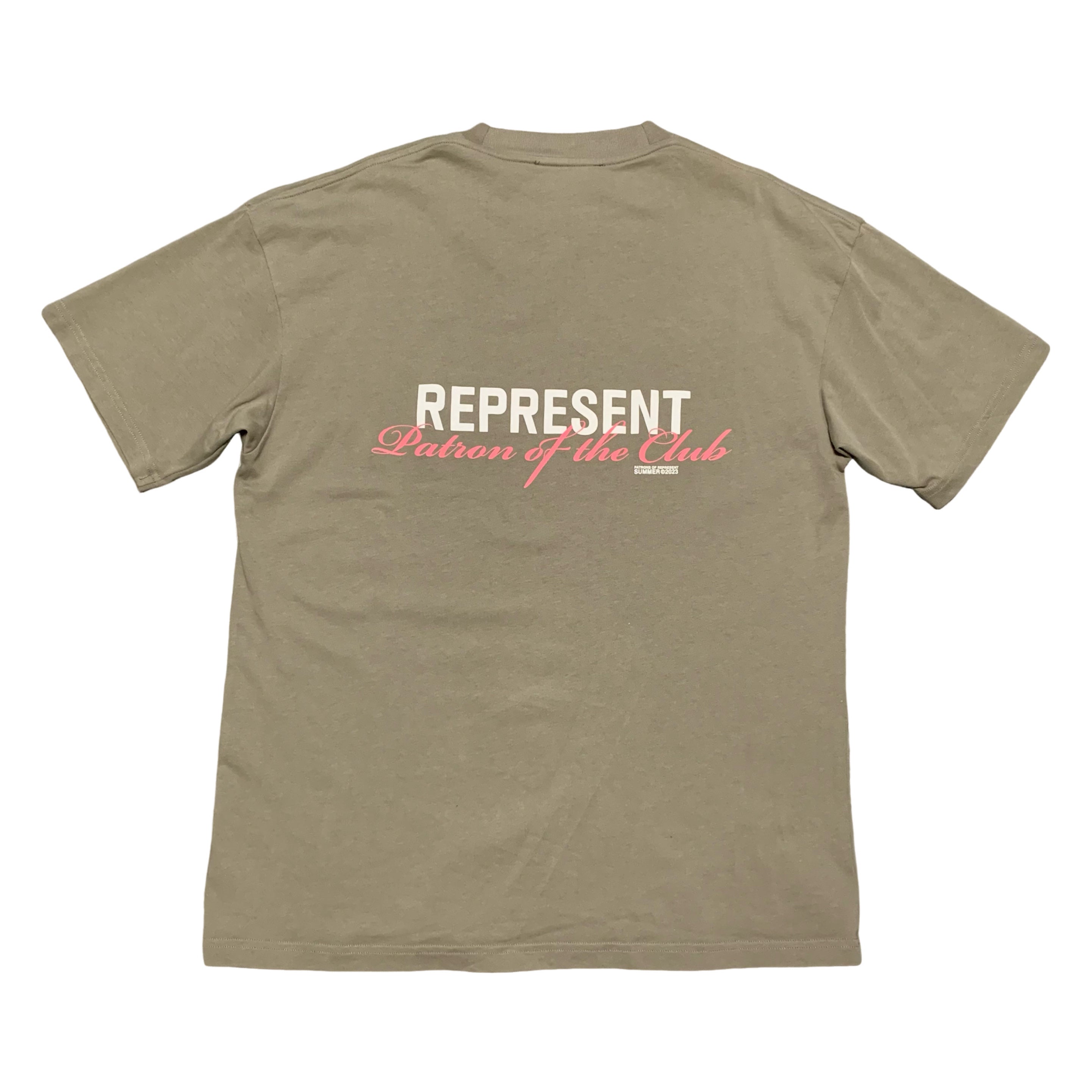 Represent XS Patron Of The Club Khaki Green Tee