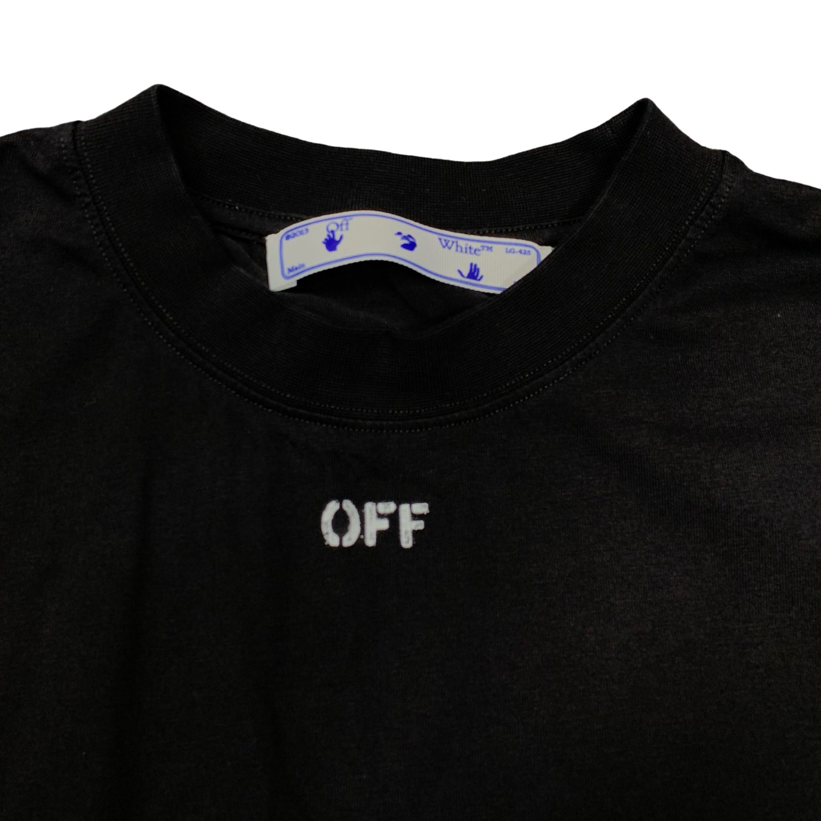 Off White Medium Tee Brick Arrows Black T-Shirt Virgil Abloh