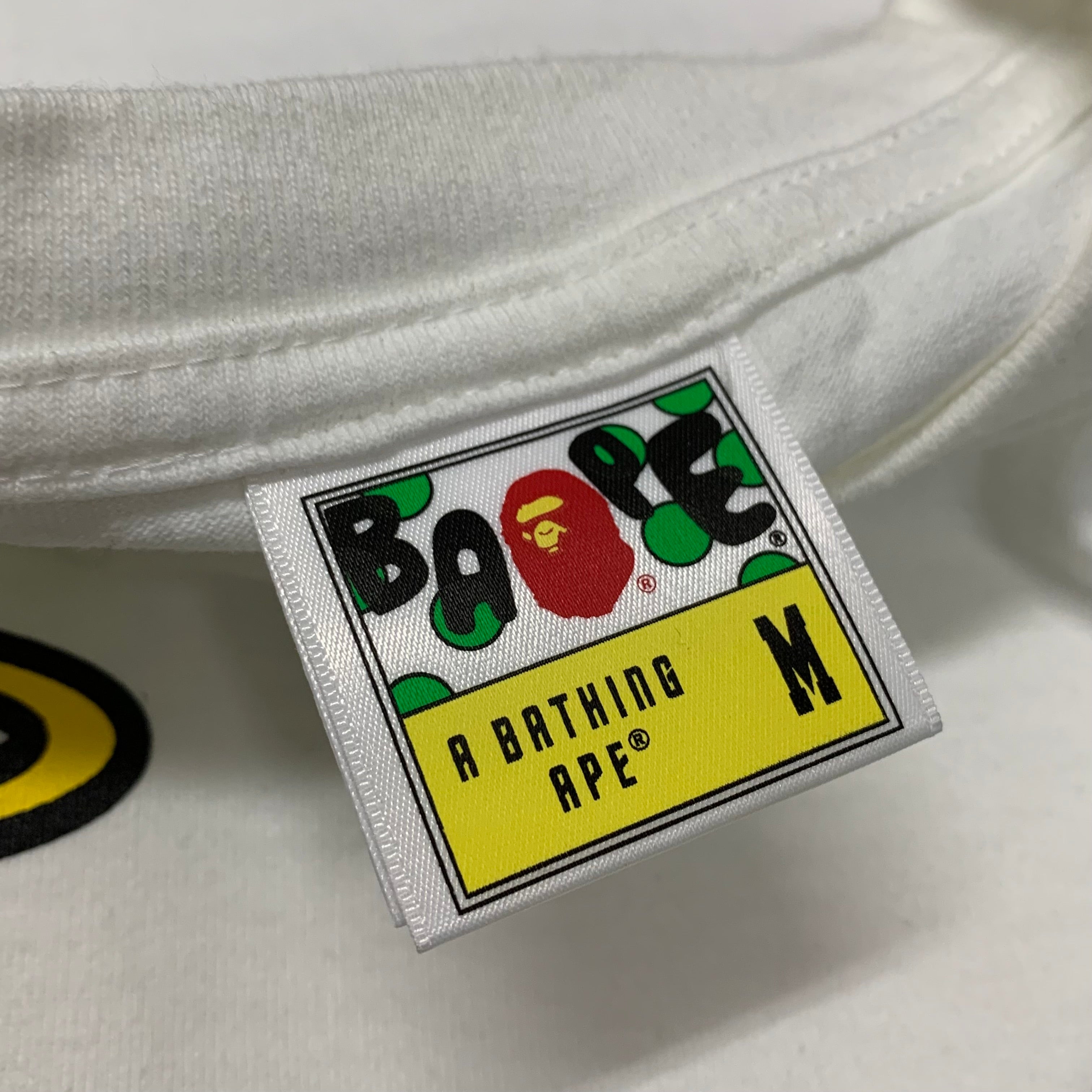 Bape Medium Tee Dragon Ball Z Son Goku & Piccolo Baby Milo White T-Shirt A Bathing Ape
