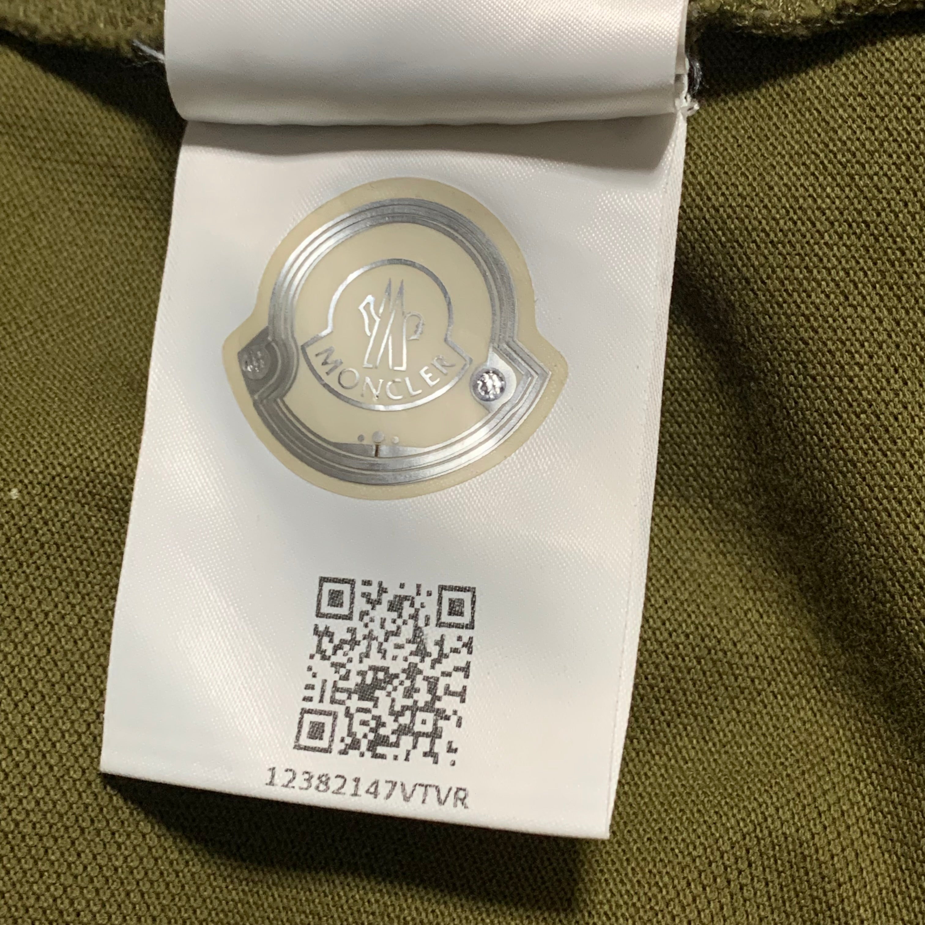 Moncler Small Polo Green Short Sleeve Polo Shirt Tee