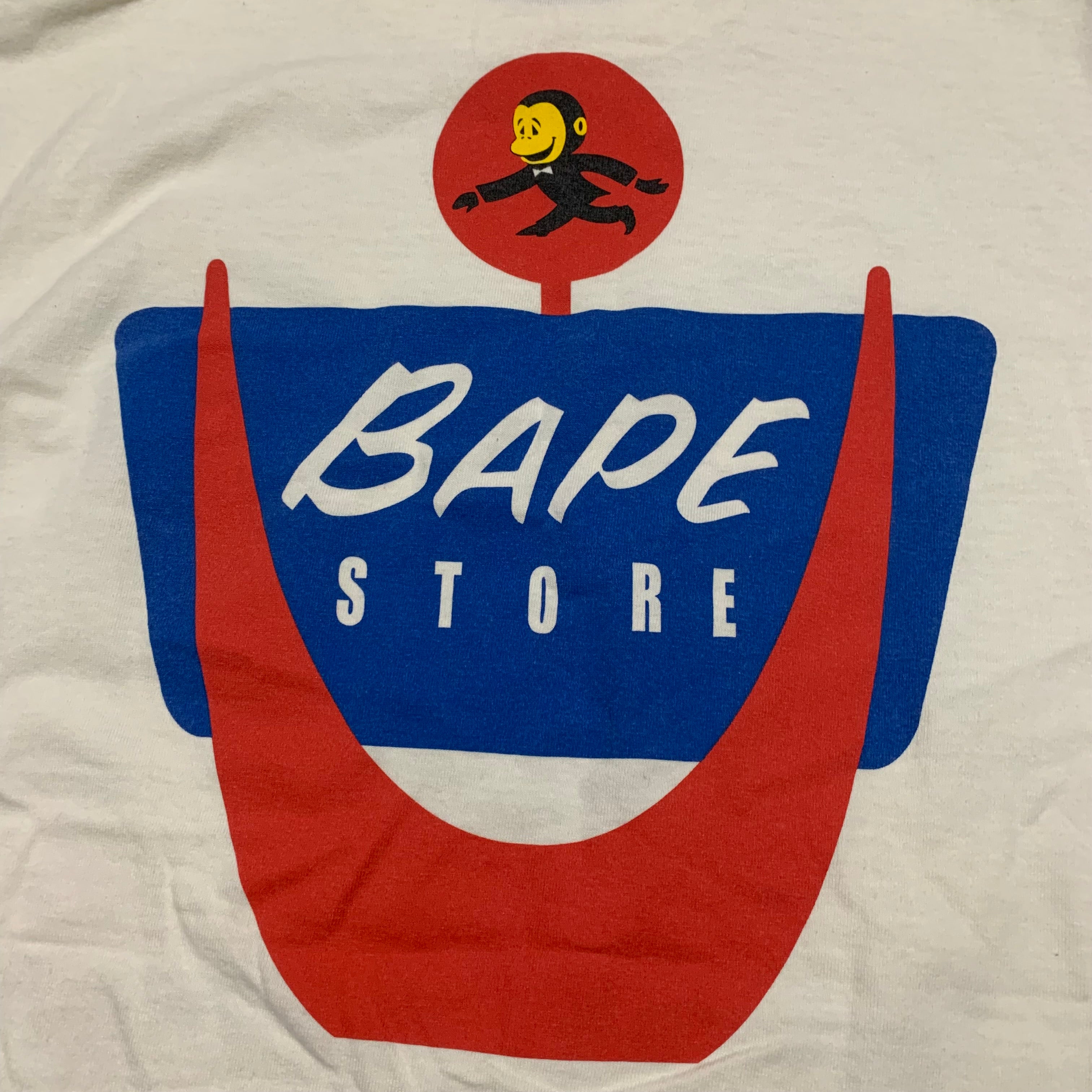 Bape Medium Graphic White Tee A Bathing Ape Lukewarm Water