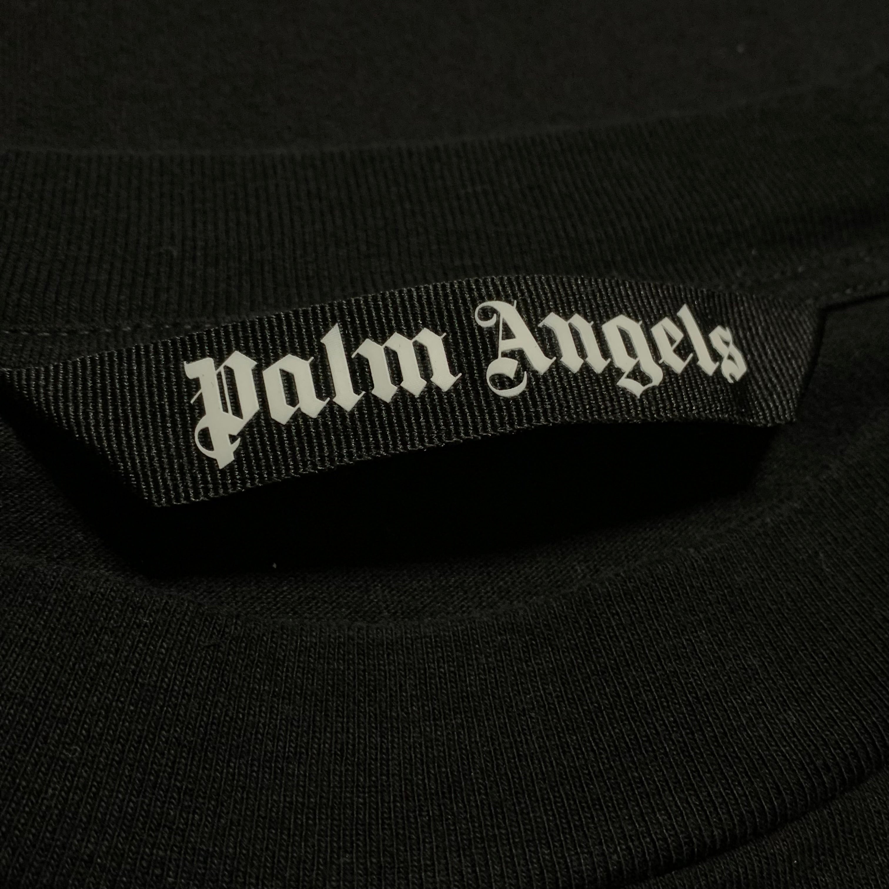 Palm Angels Medium Classic Bear Sprayed Black Tee