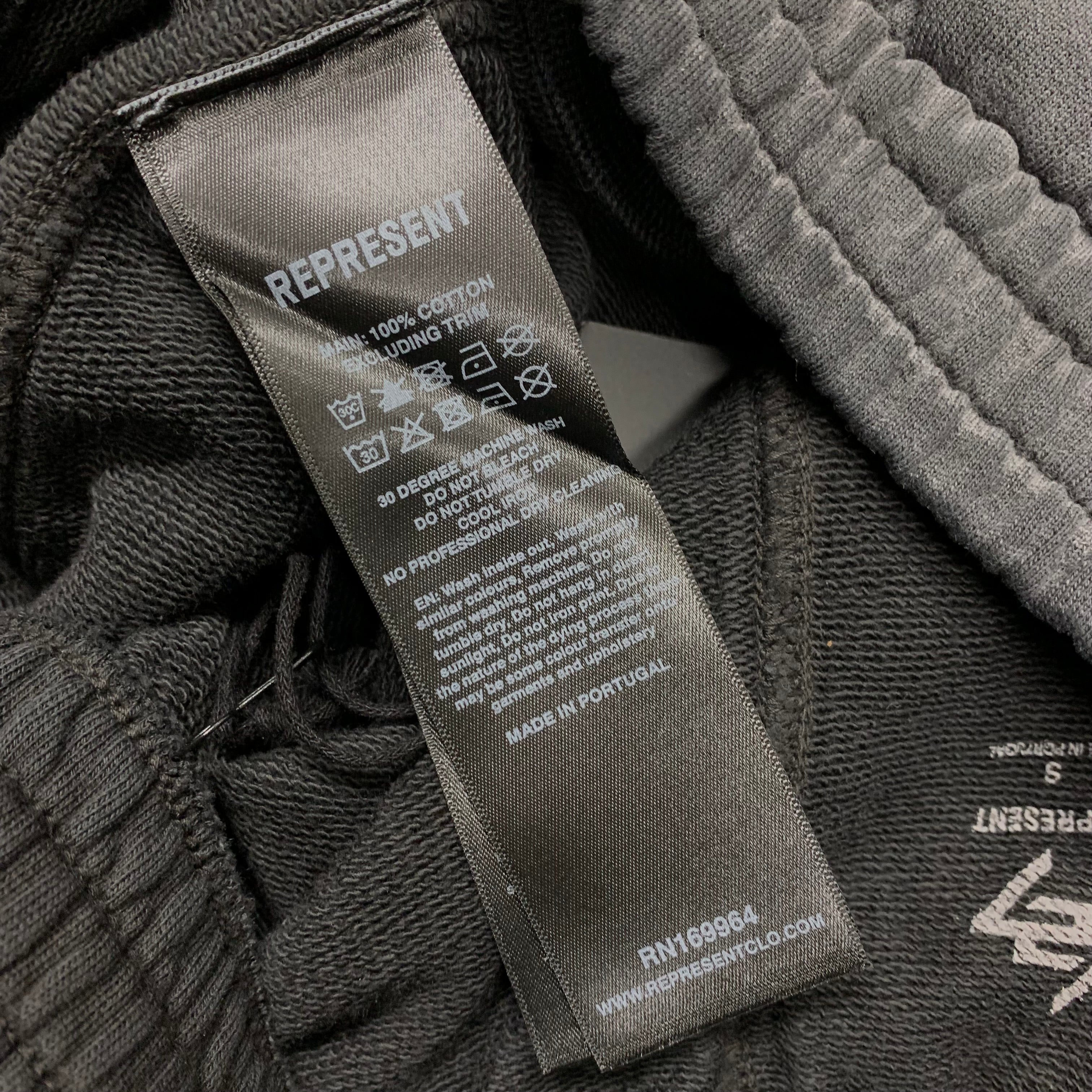 Represent Small Shorts 247 Motion Aged Black Bottoms