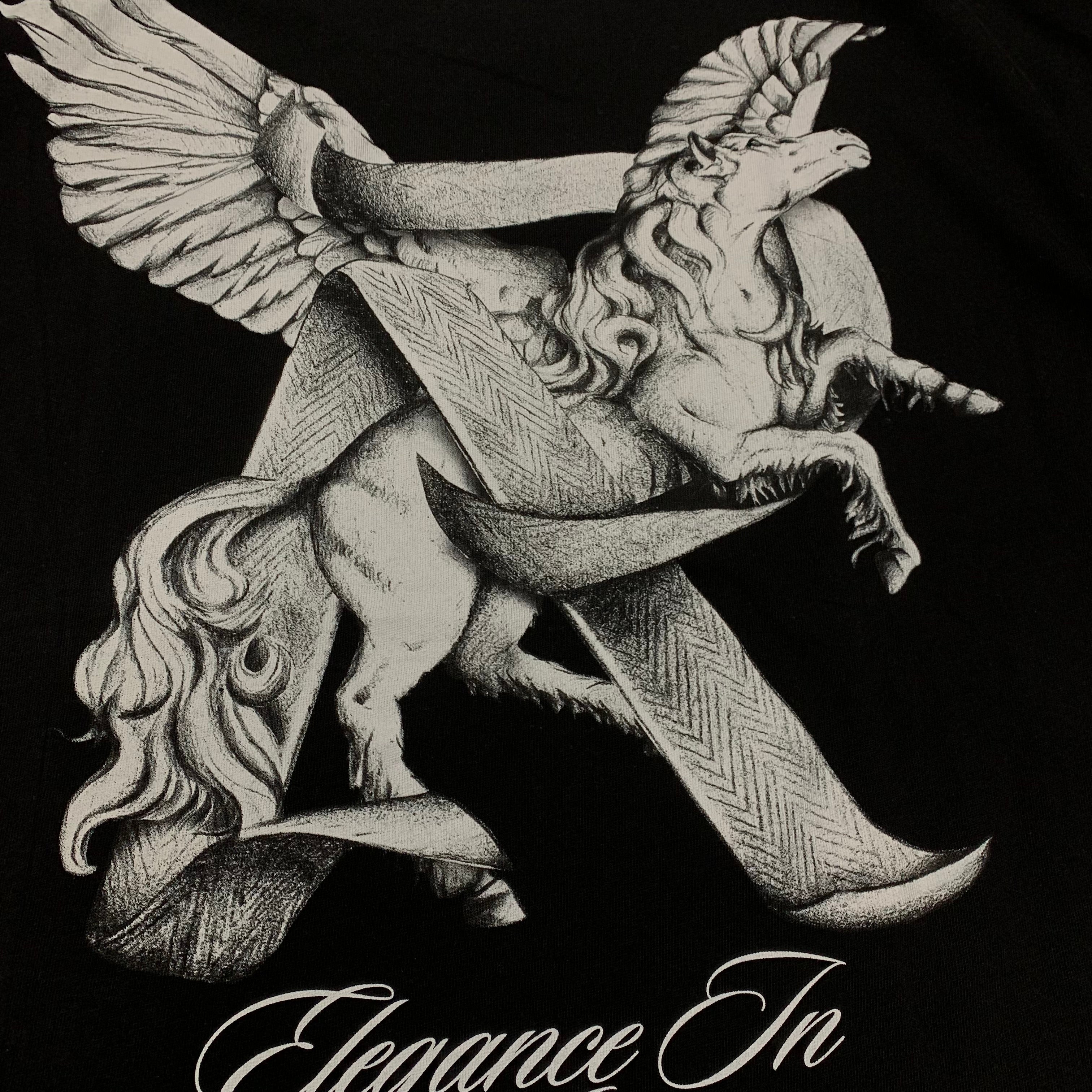 Represent Large Tee Elegance In Motion Jet Black T-Shirt