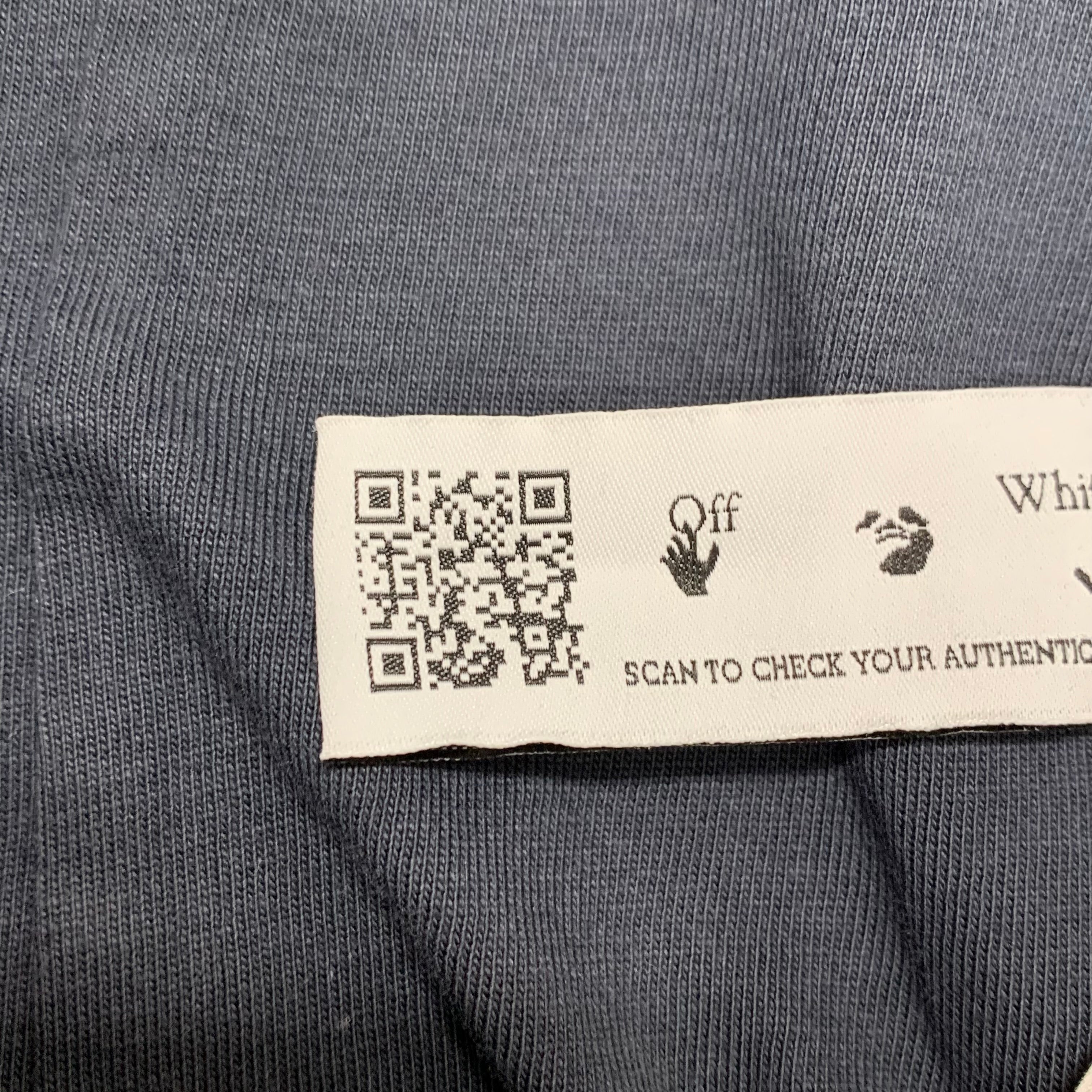 Off White Large Tee Marker Arrows Blue T-Shirt Virgil Abloh