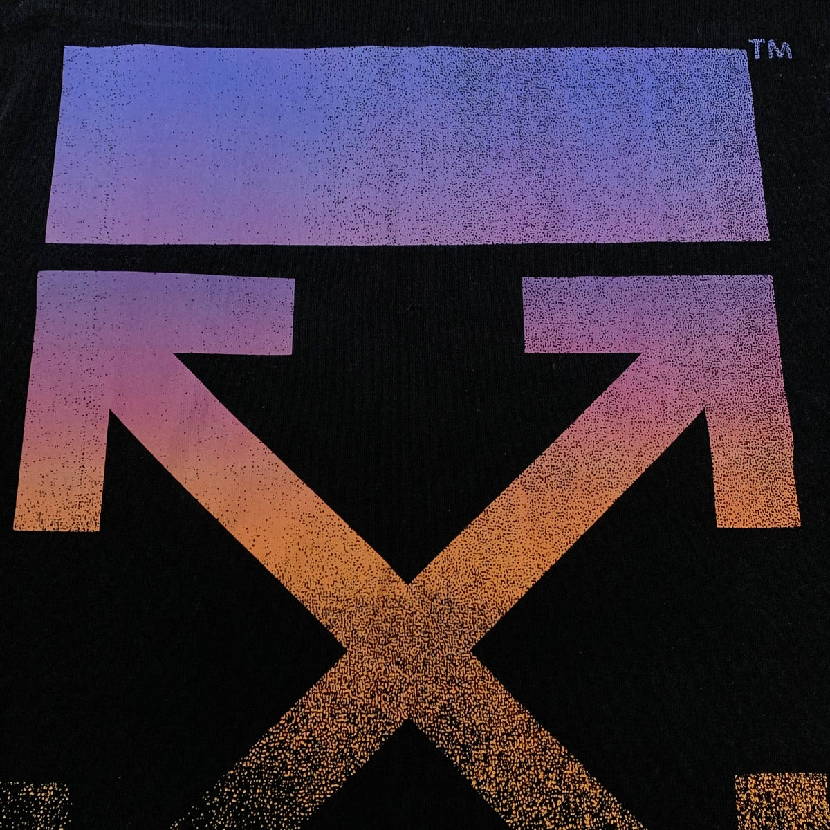 Off White Medium Tee Degrade Arrows Black T-Shirt Virgil Abloh