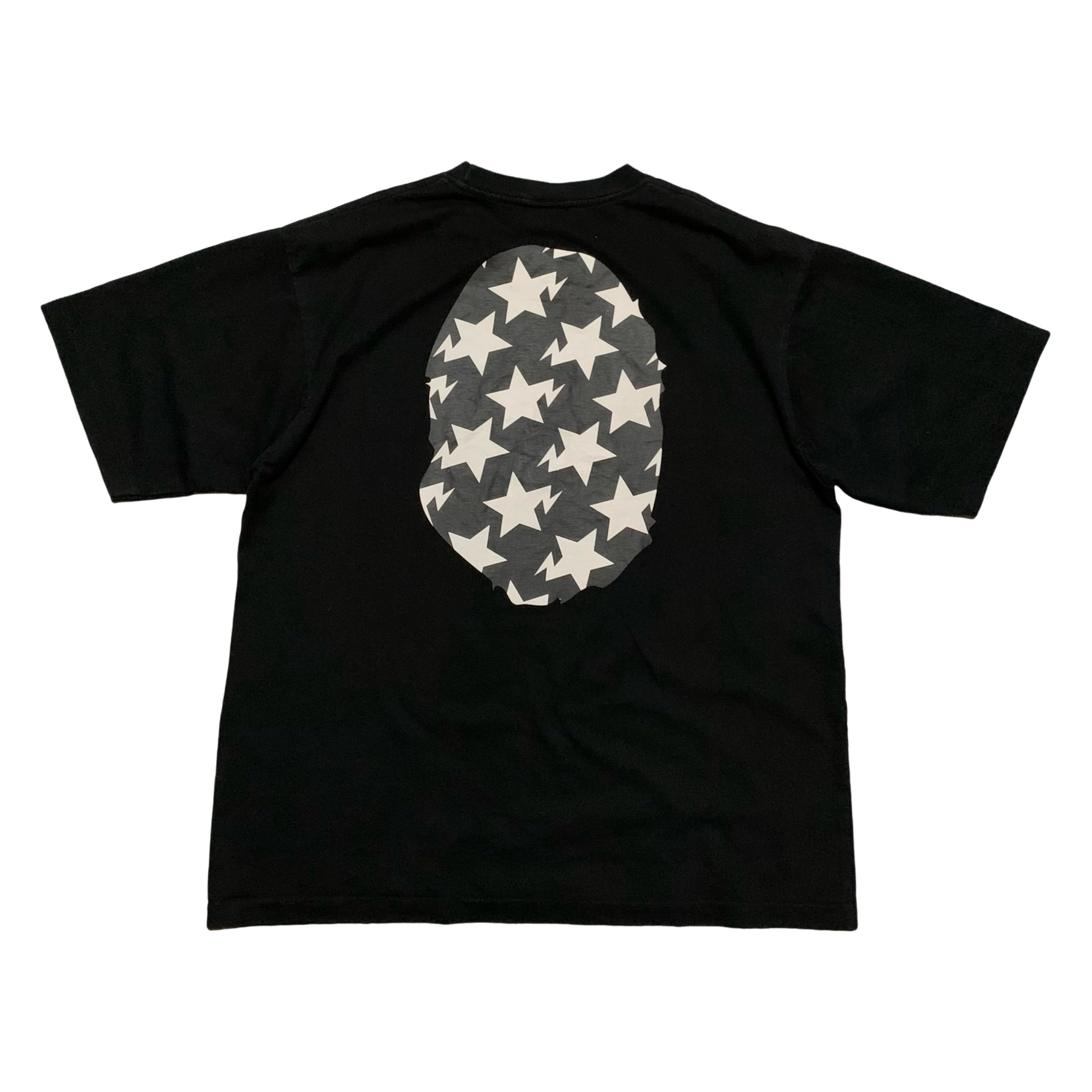 Bape Large Ape Head Bape Sta Black Tee A Bathing Ape