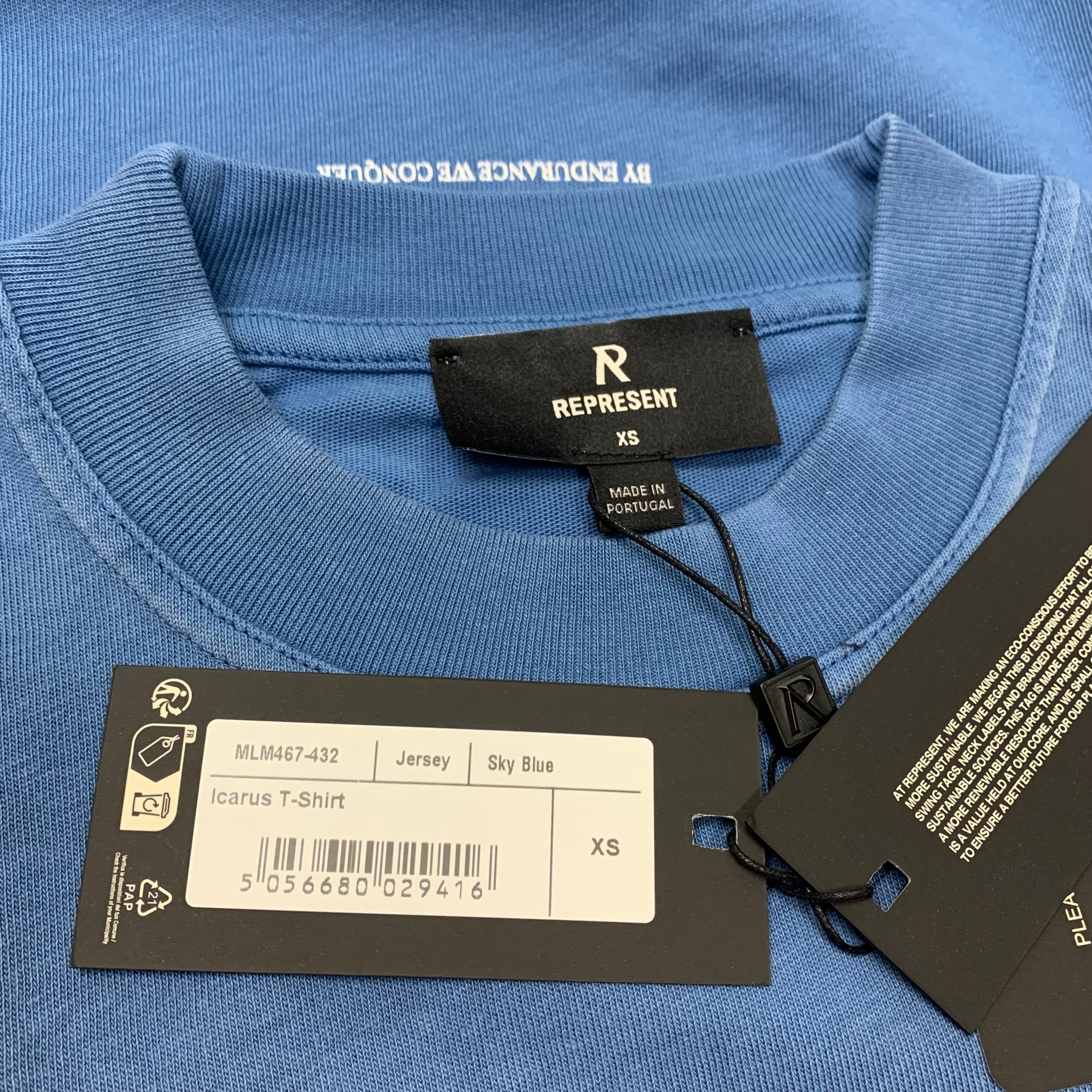 Represent XS Tee Icarus Sky Blue T-Shirt