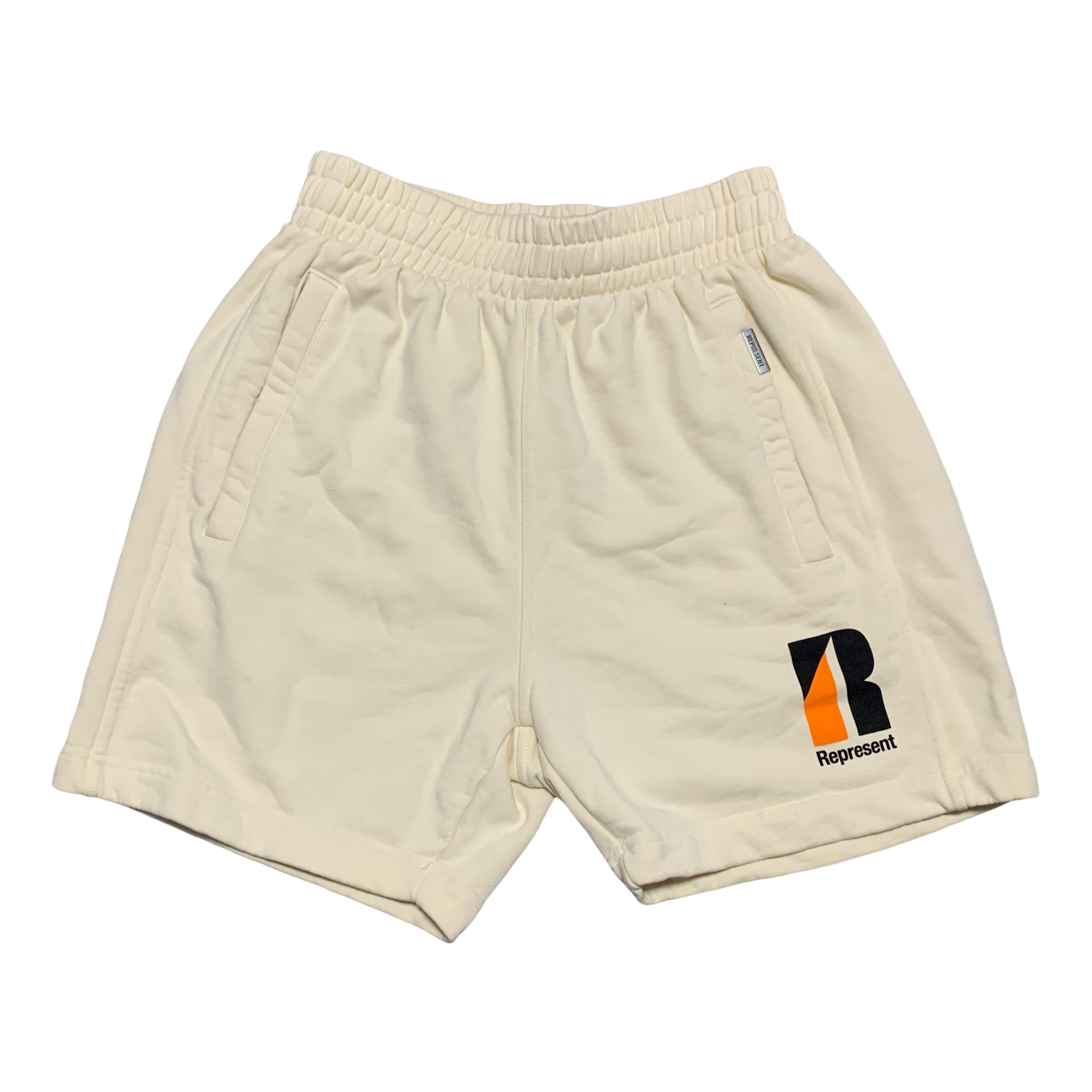 Represent XS Shorts Decade Of Speed White Cream Shorts