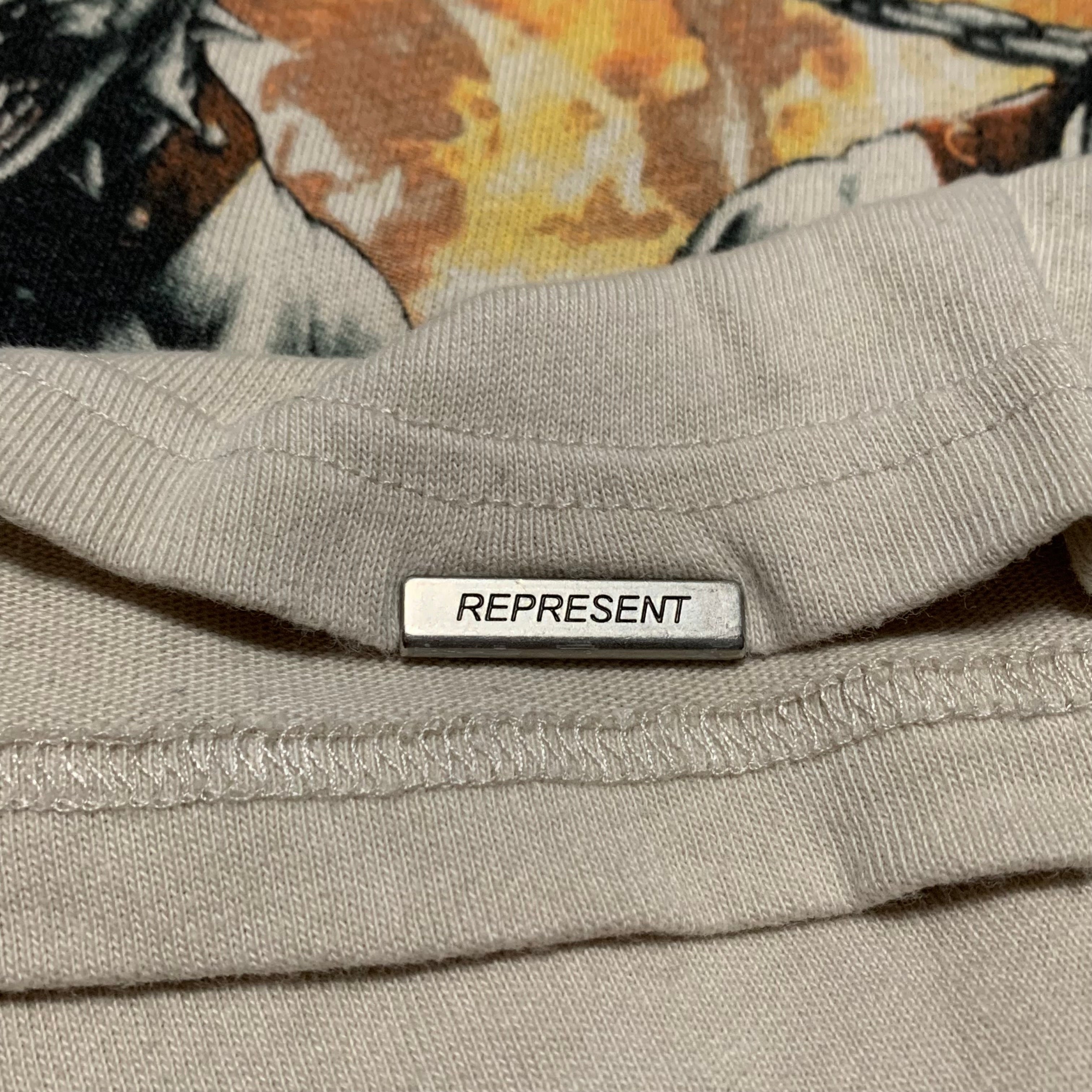 Represent Small Your Times Up Vintage White Tee