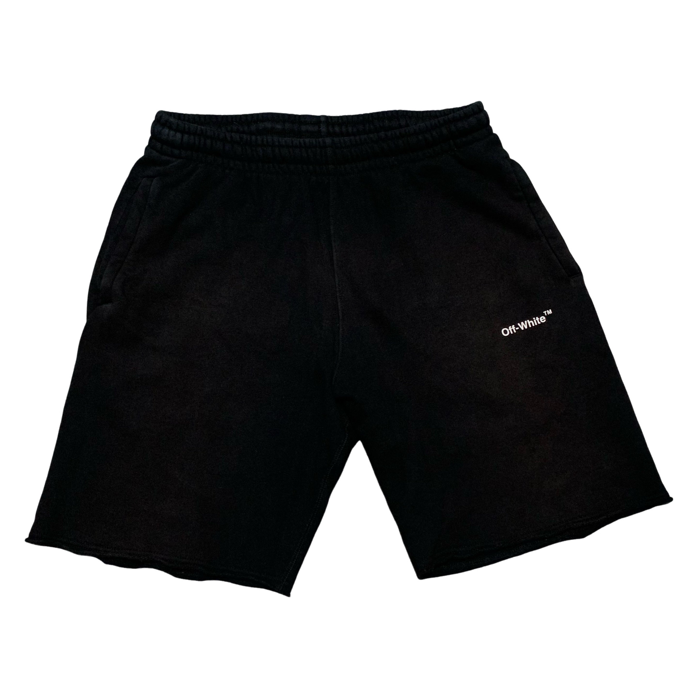 Off White Medium Shorts Diag Caravaggio Black Bottoms Virgil Abloh