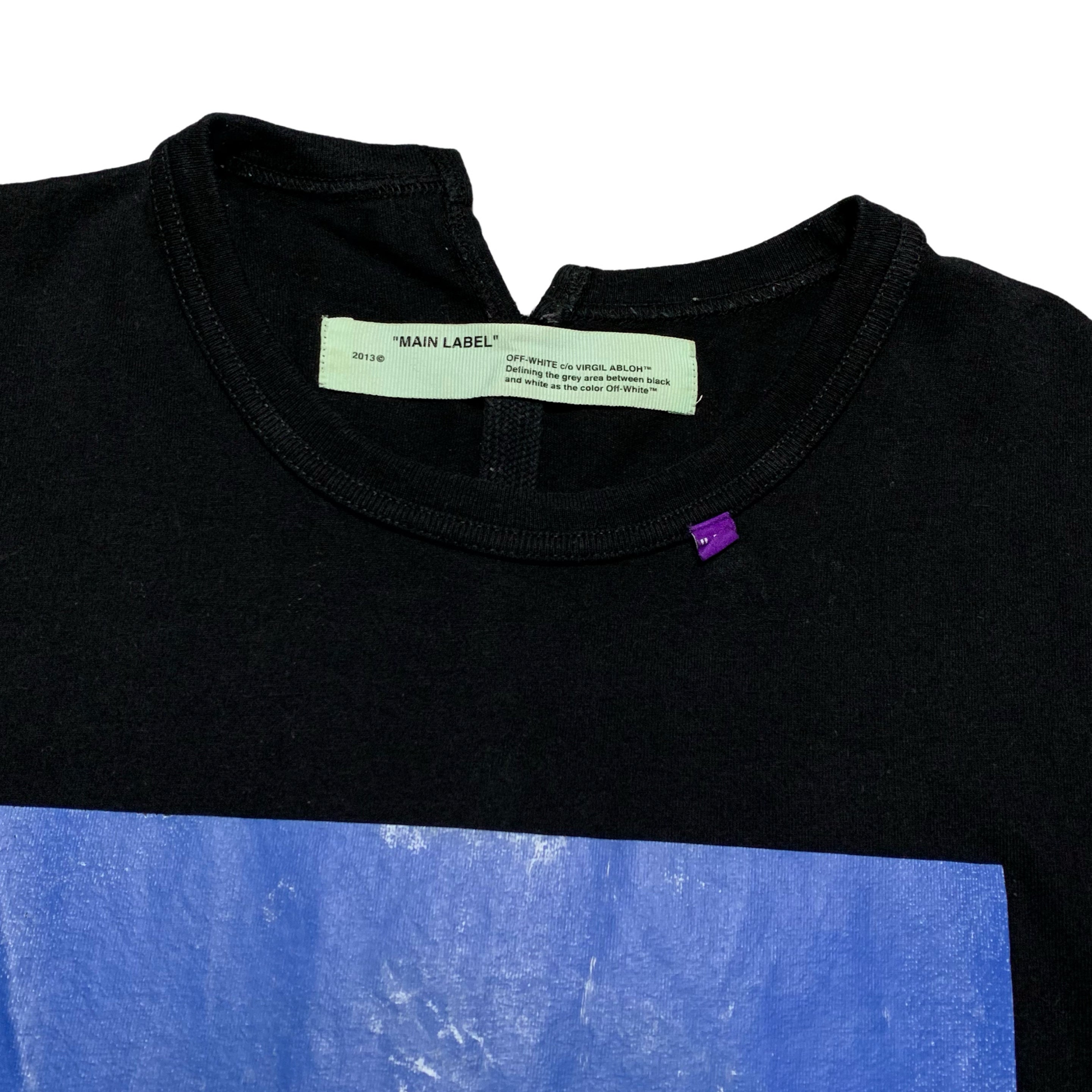 Off White Medium 'Business Casual' Black Tee Virgil Abloh