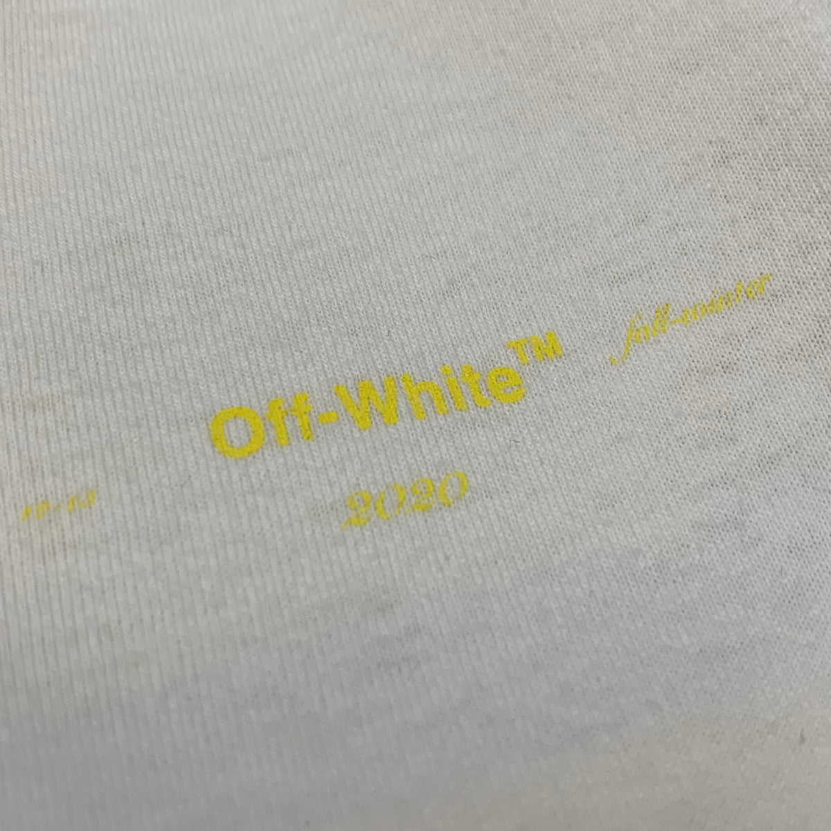 Off White Large Tee Acrylic Arrows White T-Shirt Virgil Abloh