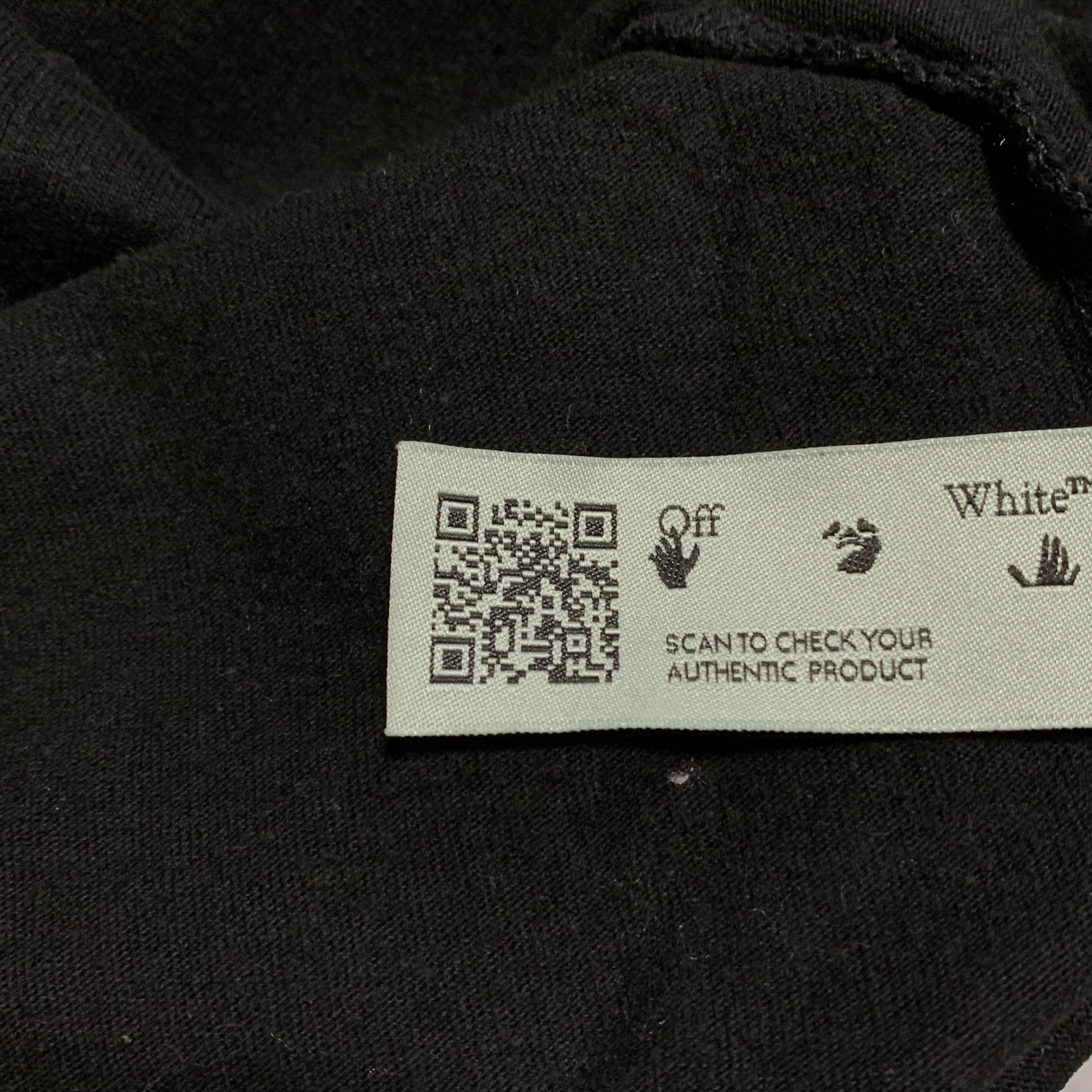 Off White Medium Marker Arrows Black Tee Virgil Abloh Pink Graphic