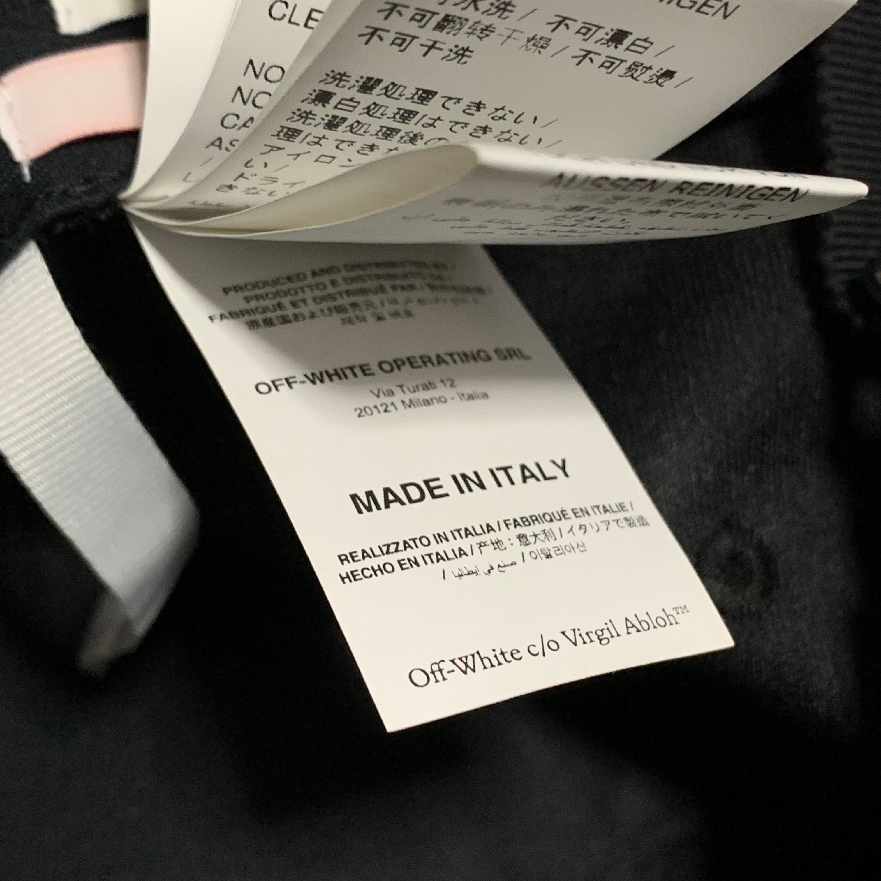 Off White Cap Arrows Off Graphic Black Baseball Hat Virgil Abloh