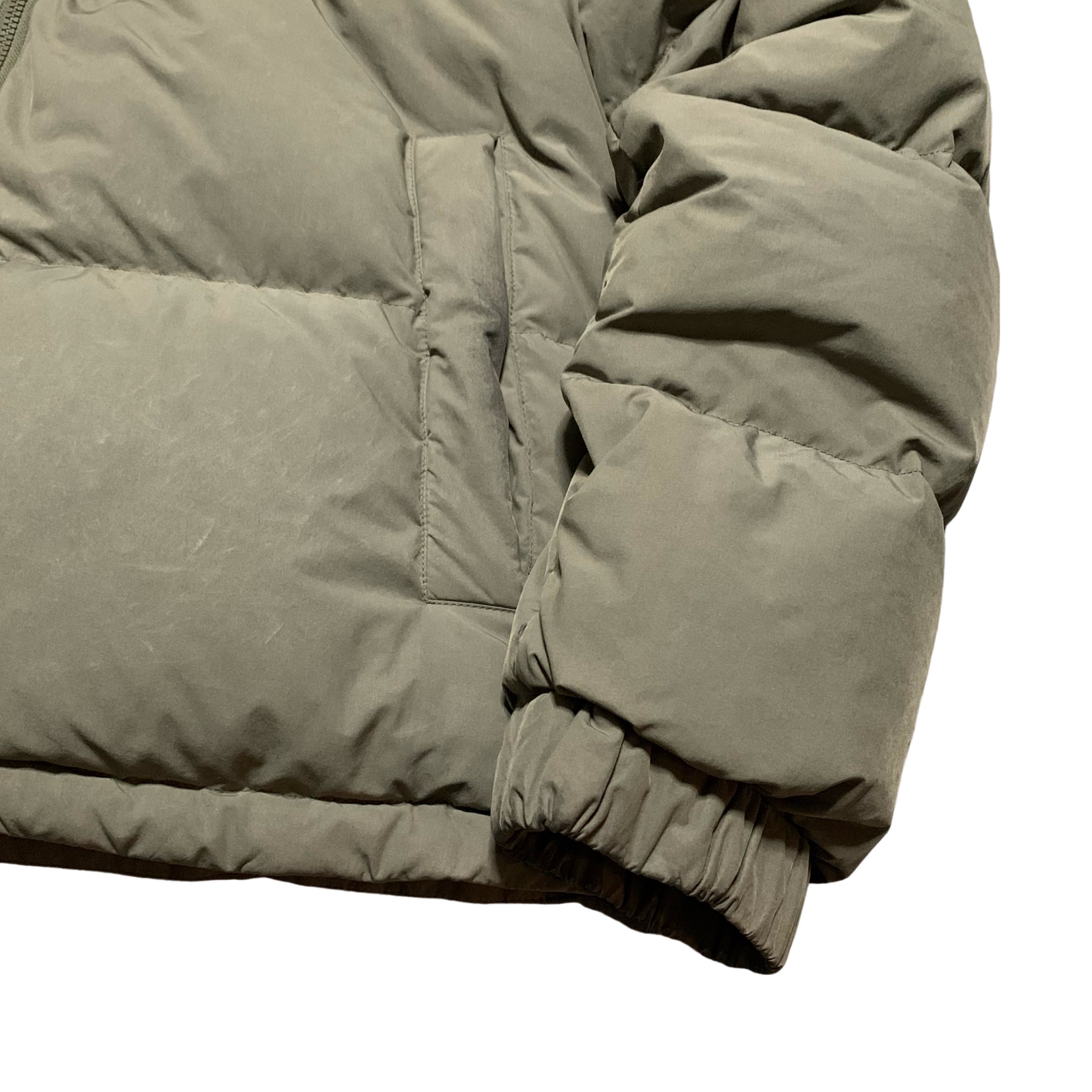 Off White Medium Puffer Logo Patch Army Green Jacket Virgil Abloh 2022