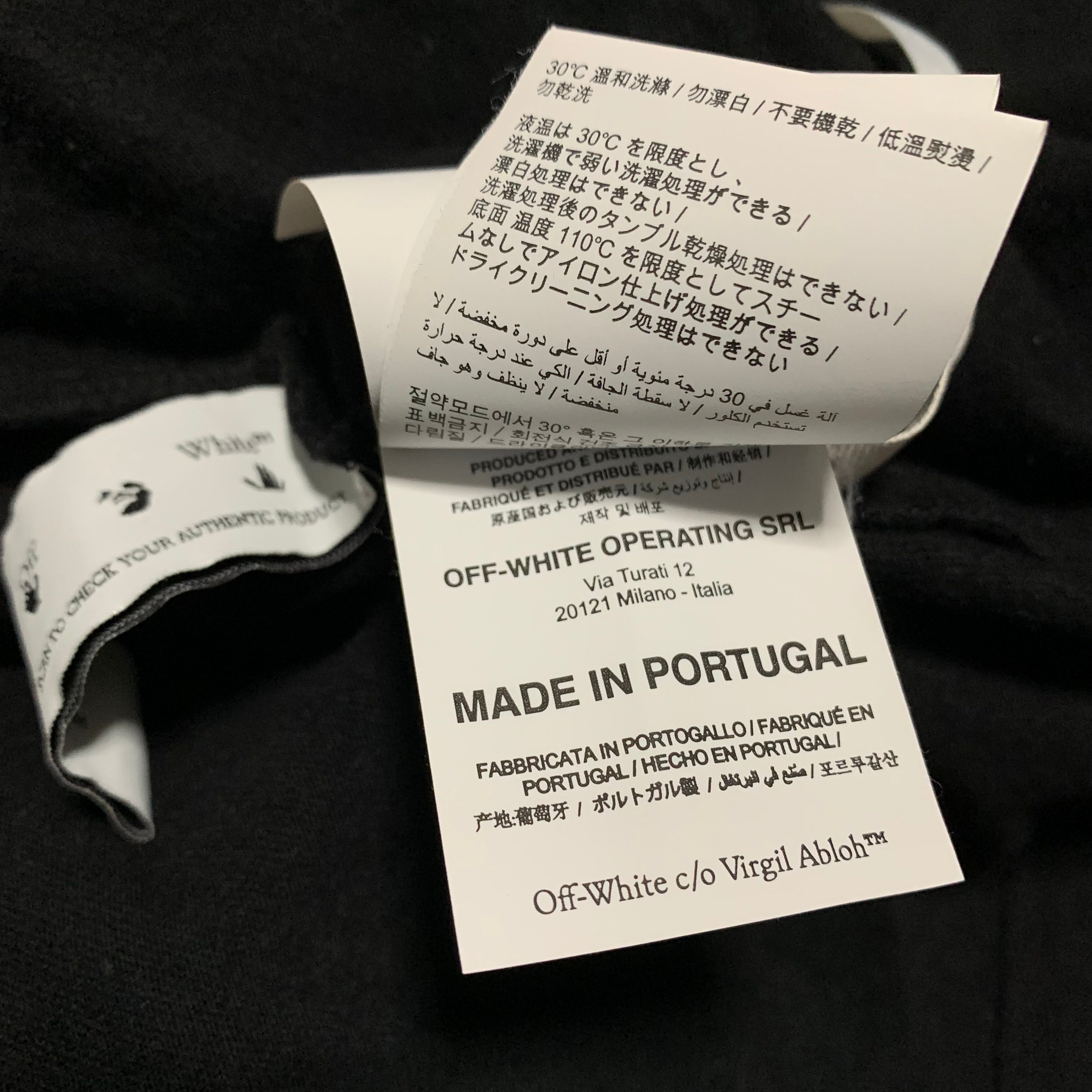 Off White Small Graffiti Arrows Black Tee Vigil Abloh