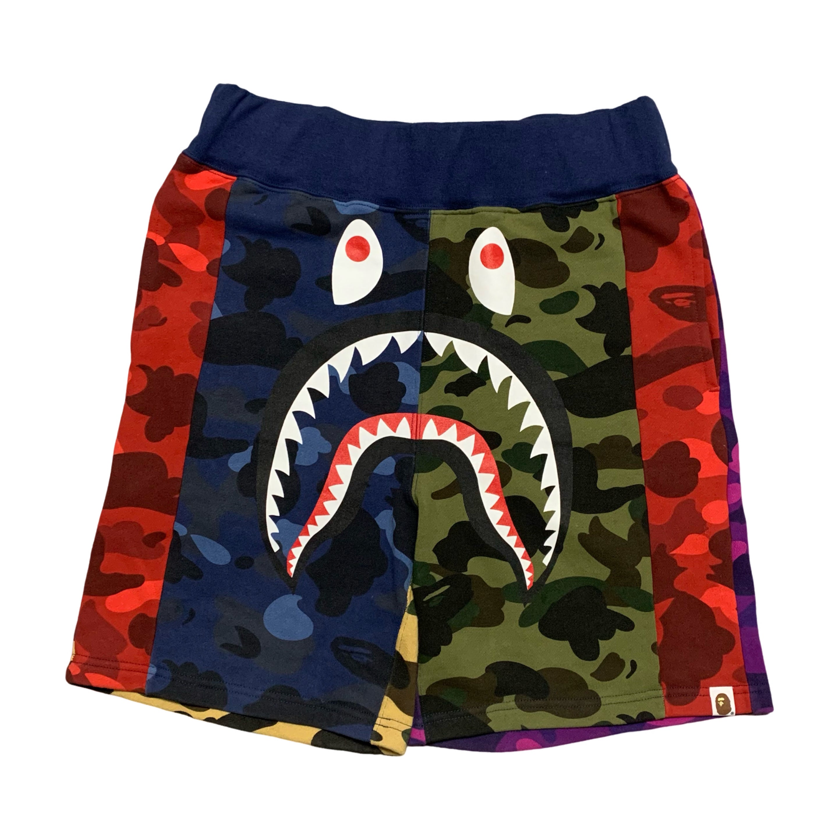 Bape Small Shorts Shark Mix Camo A Bathing Ape Sweat Shorts