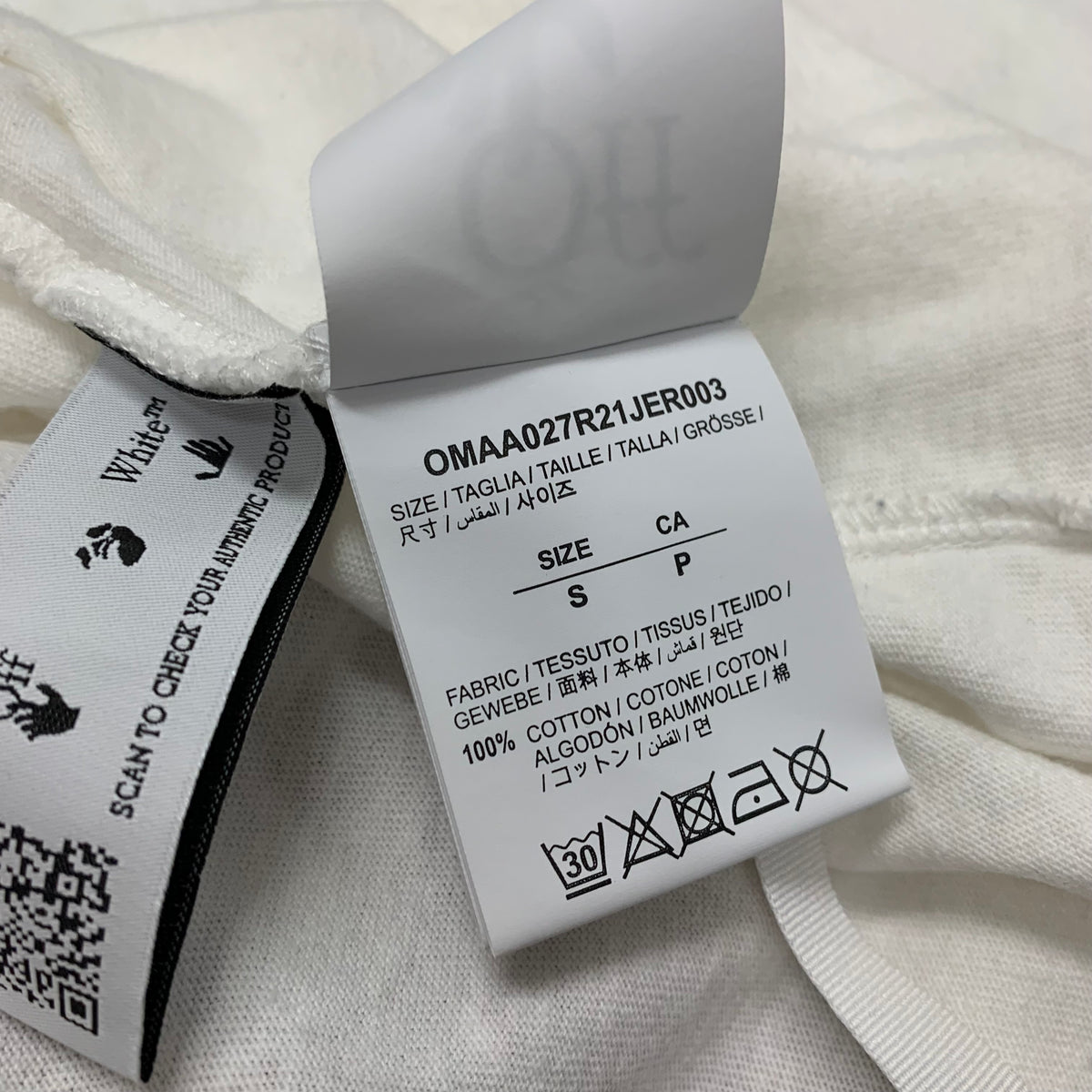 Off White Small Tee Marker Arrows White T-Shirt Virgil Abloh