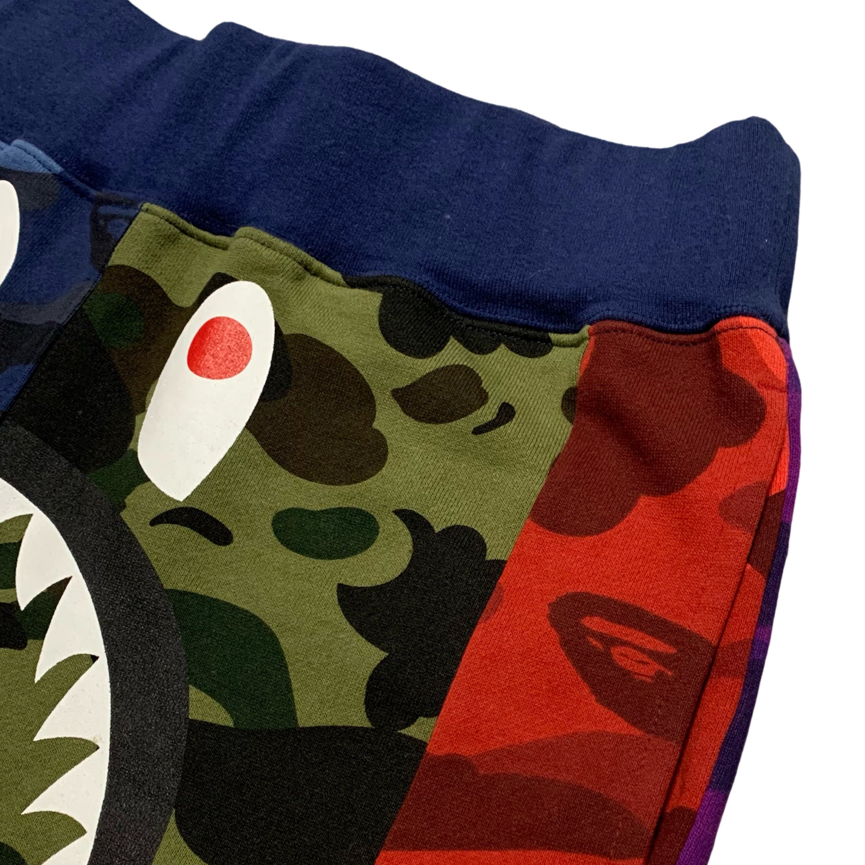 Bape Small Shorts Shark Mix Camo A Bathing Ape Sweat Shorts