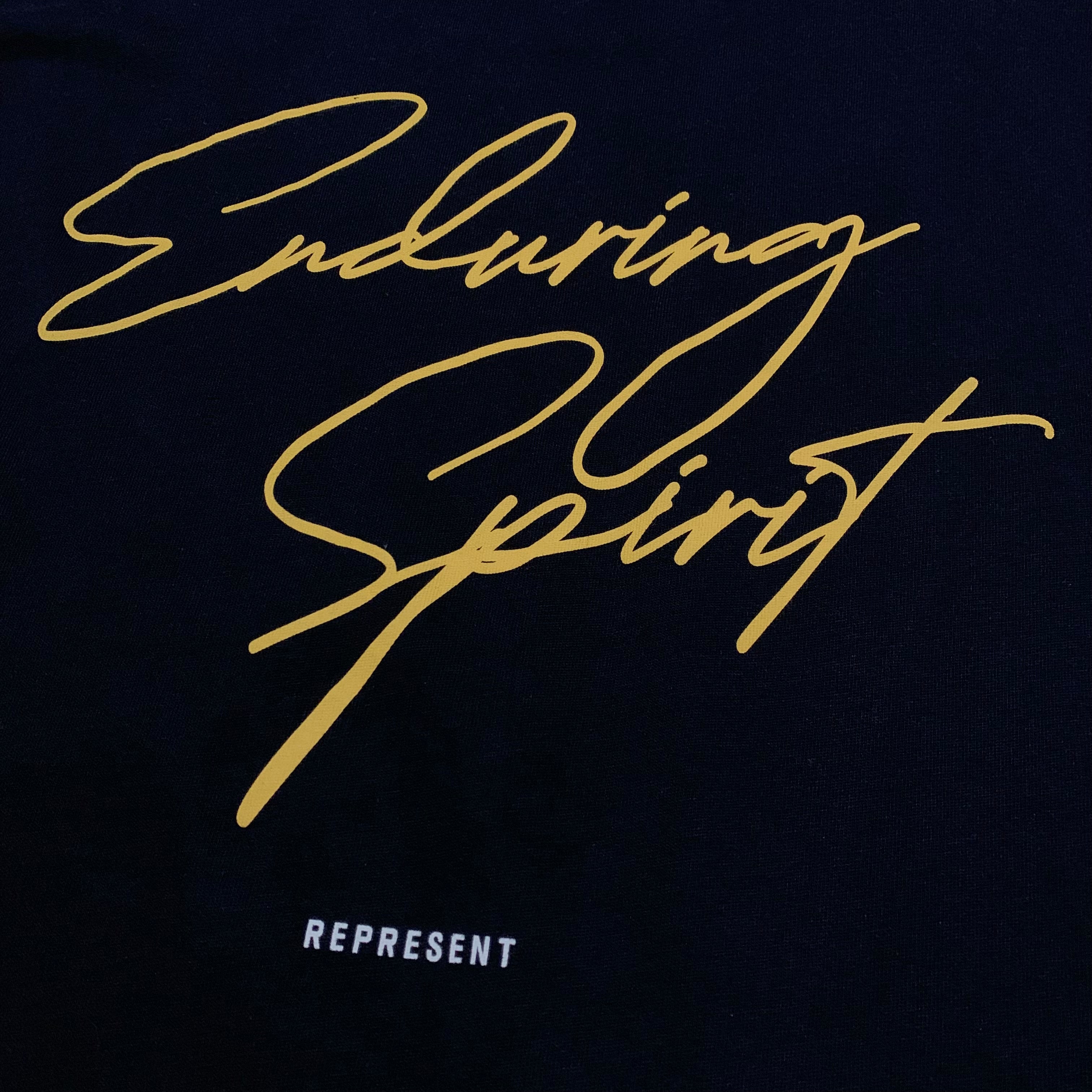 Represent Small Enduring Spirit Black Tee