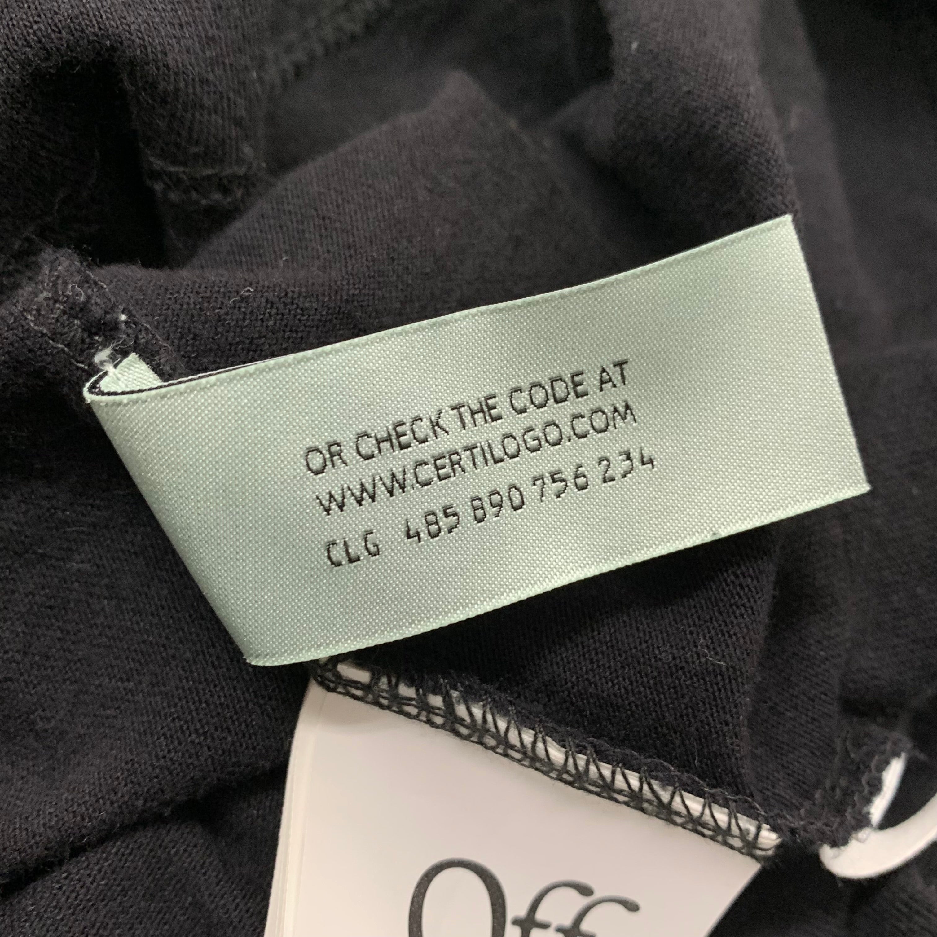 Off White Small Long Sleeve Caravaggio Arrows Black T-Shirt Virgil Abloh