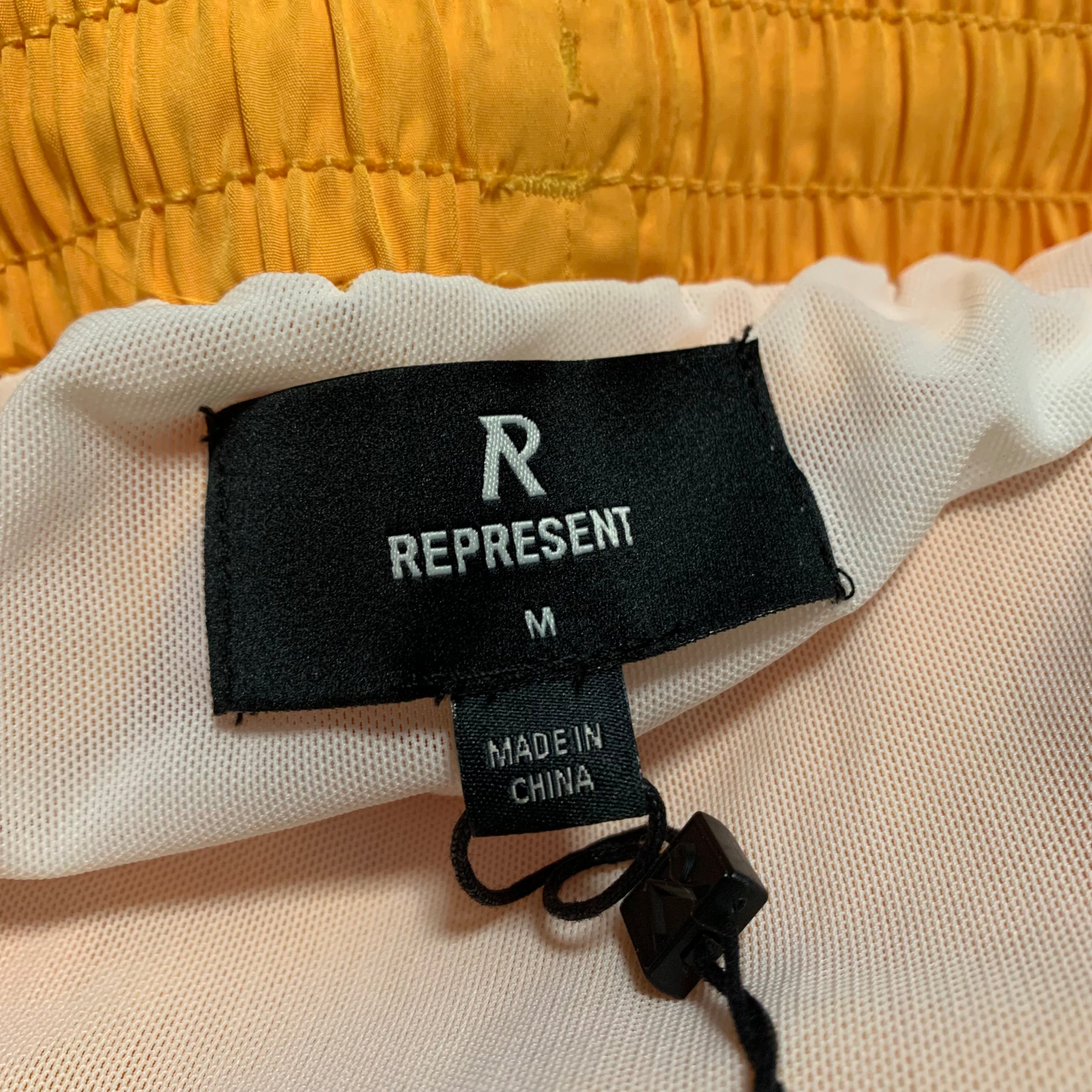 Represent Medium Swim Shorts Mango Orange Bottoms