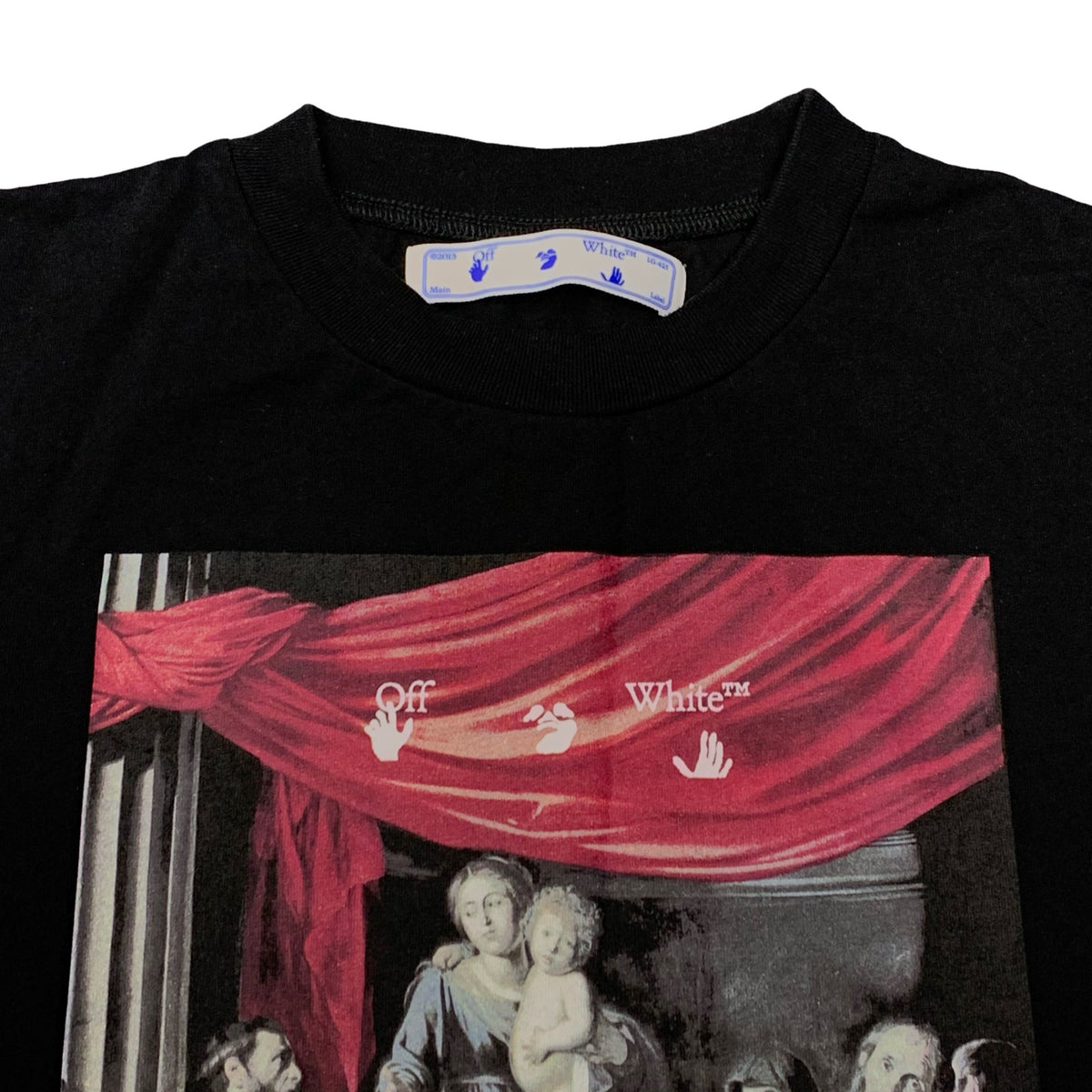 Off White Small Tee Caravaggio Arrows Black T-Shirt Virgil Abloh