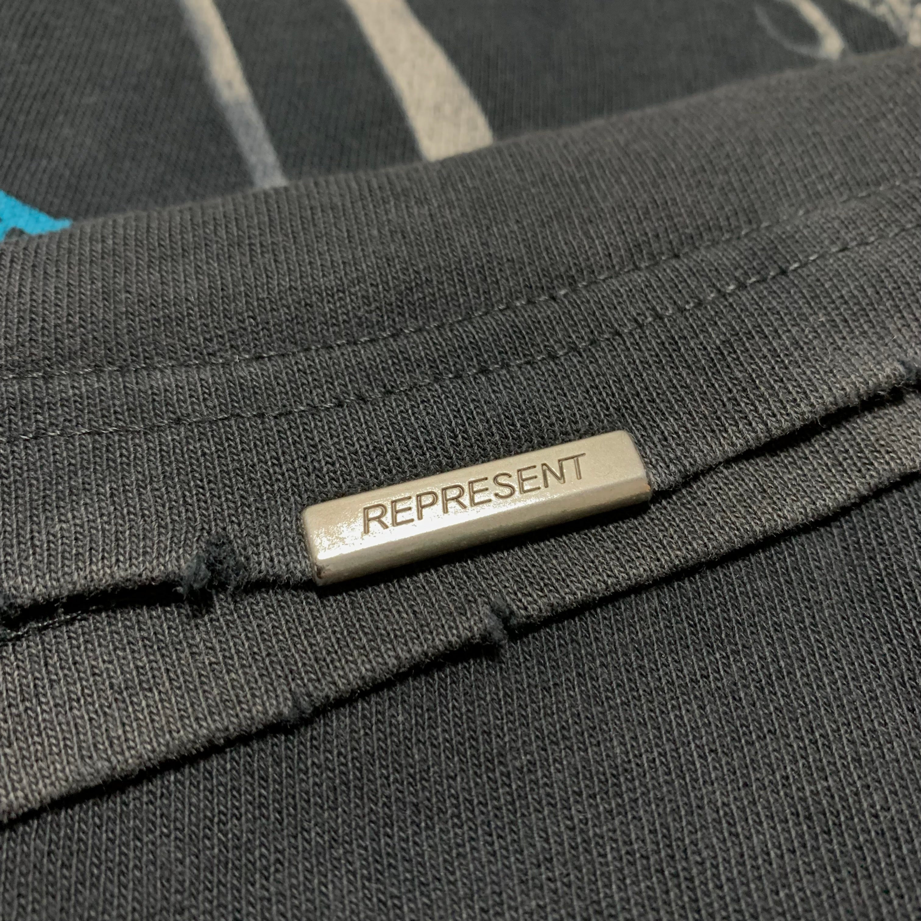 Represent Small British Thunder Vintage Black Tee