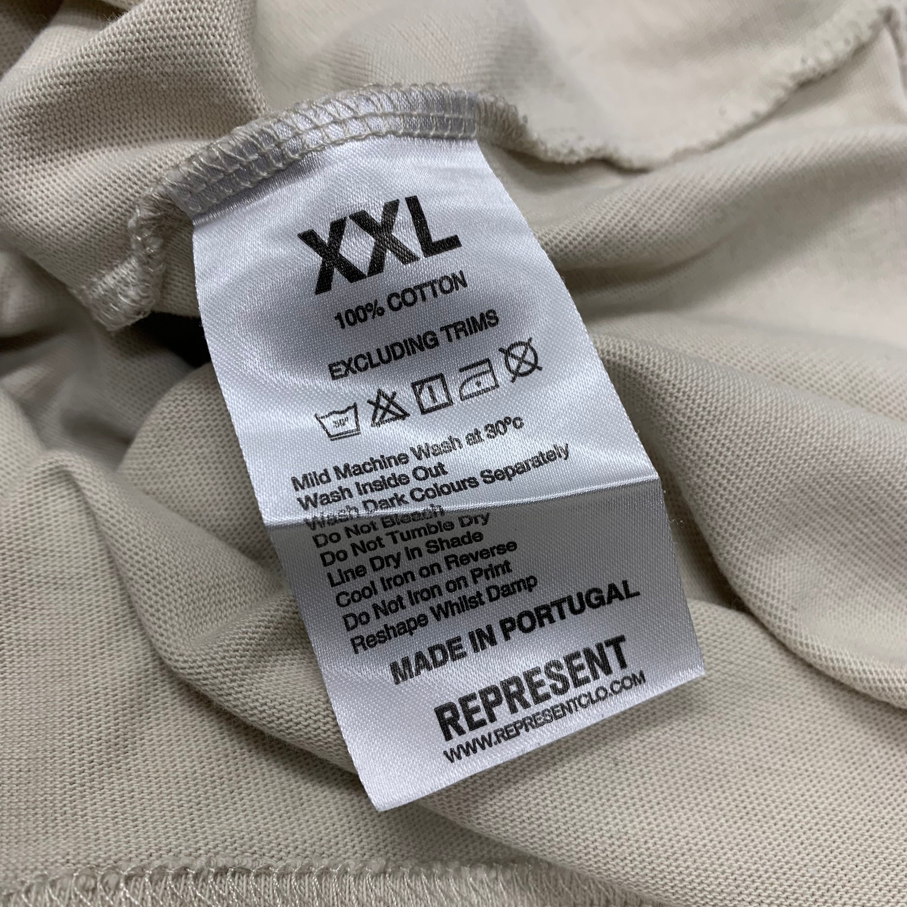 Represent XXL Car Graphic Vintage White T-Shirt