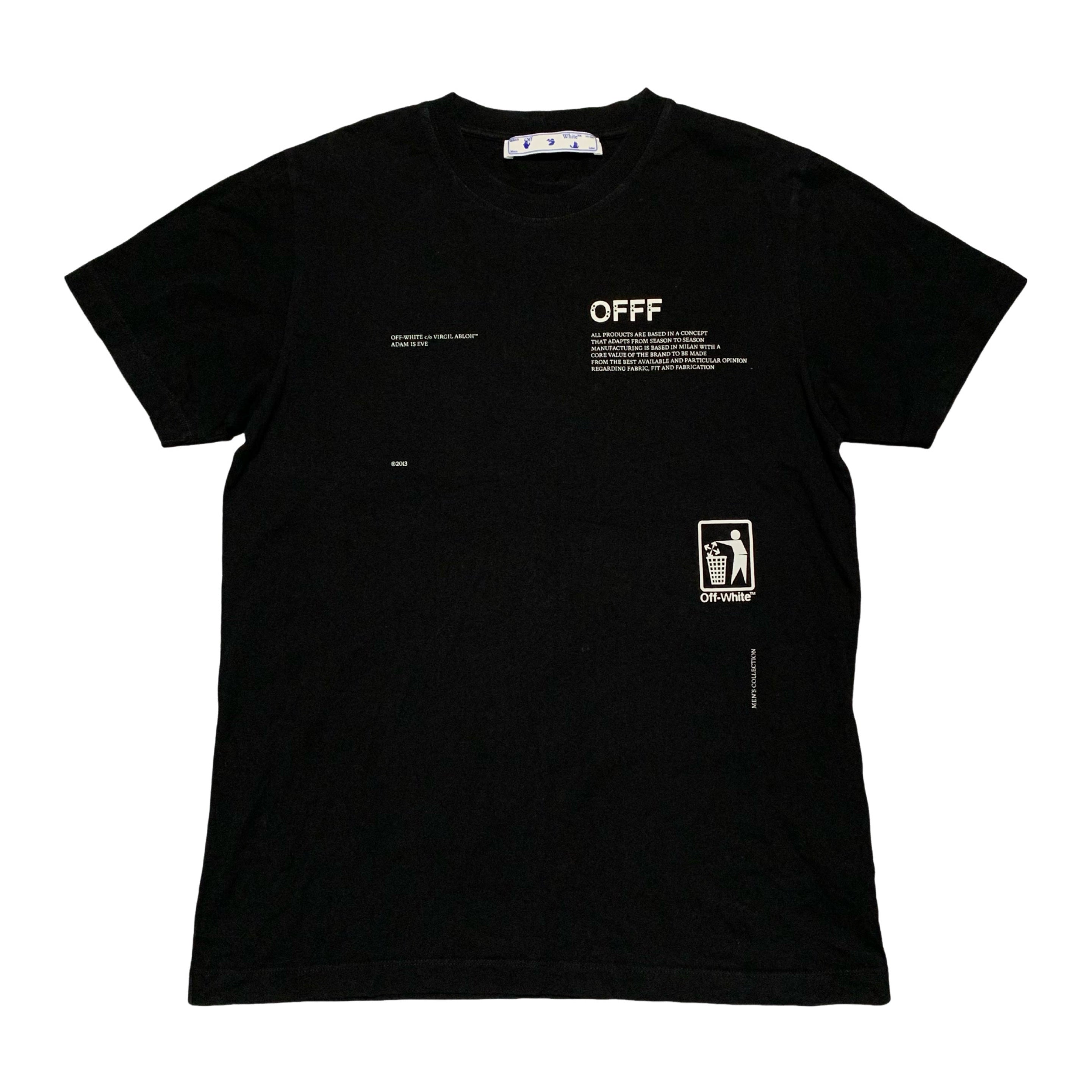 Off White Large Take Care Arrows Black Tee Virgil Abloh Earth