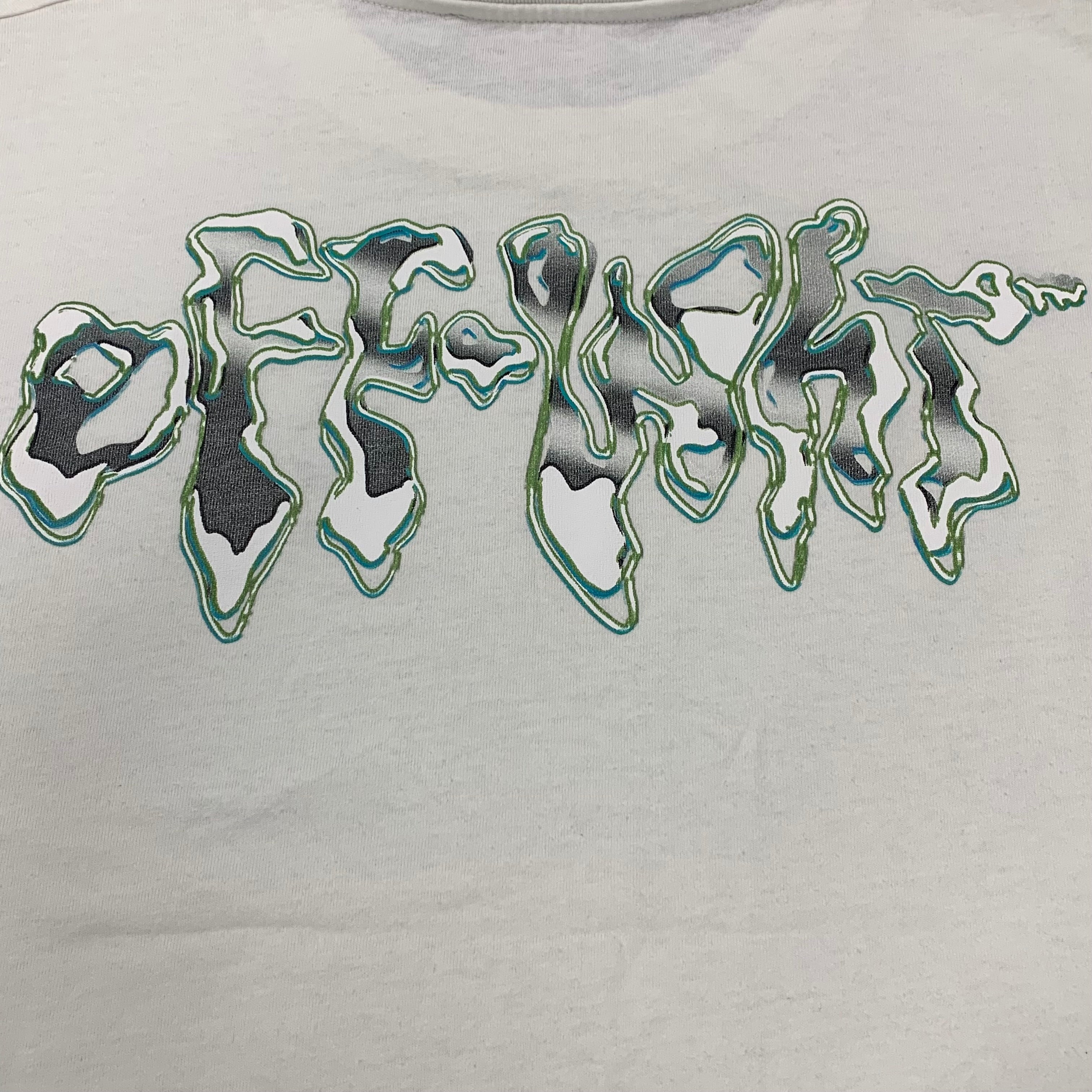 Off White Small Tee Liquid Arrows White T-Shirt Virgil Abloh