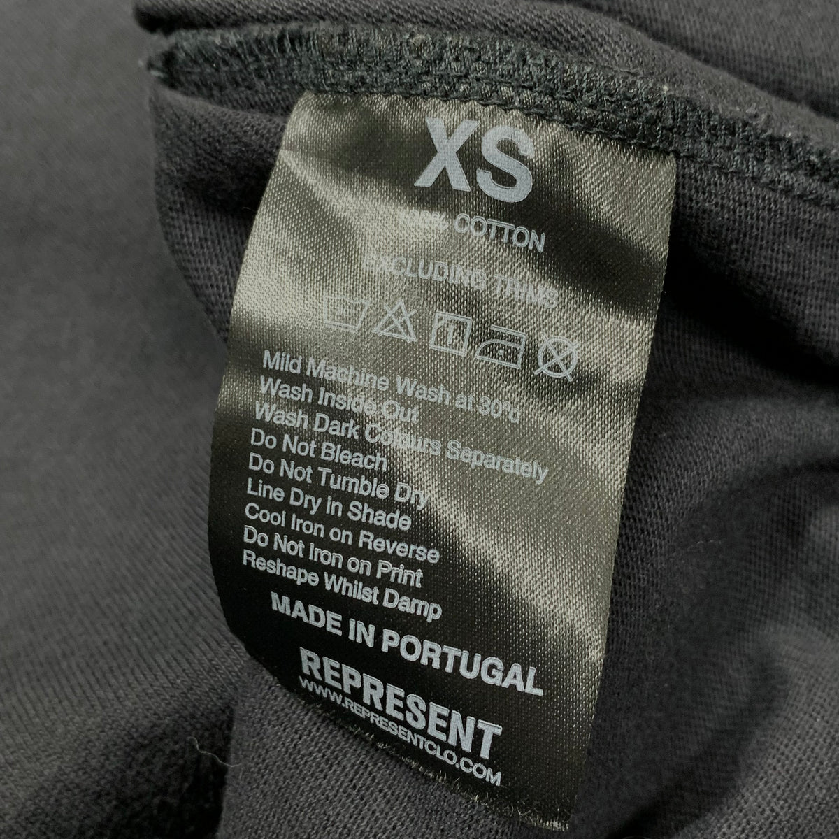 Represent XS Tee Premium Off Black T-Shirt
