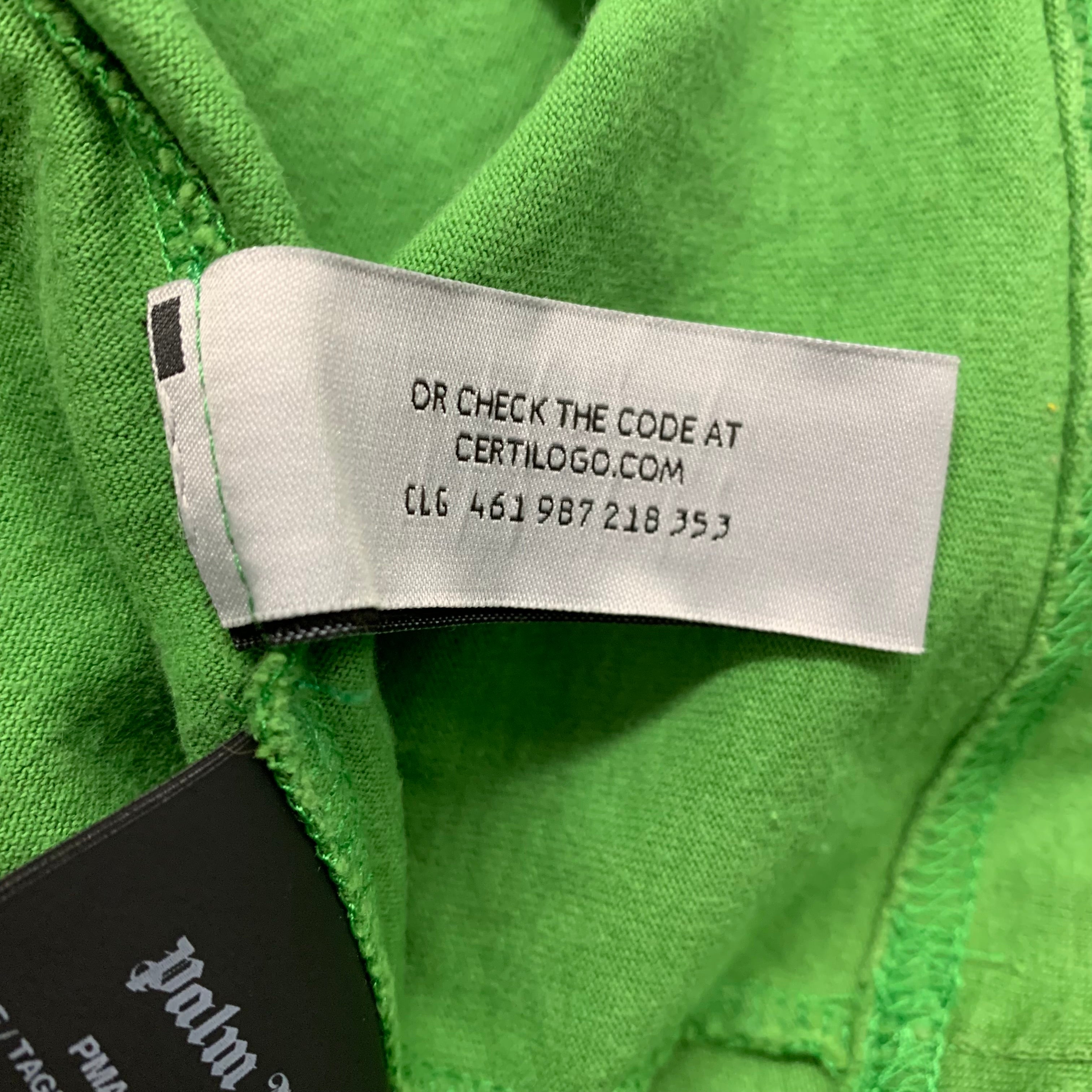 Palm Angels Medium Tee Bear Classic Green T-Shirt