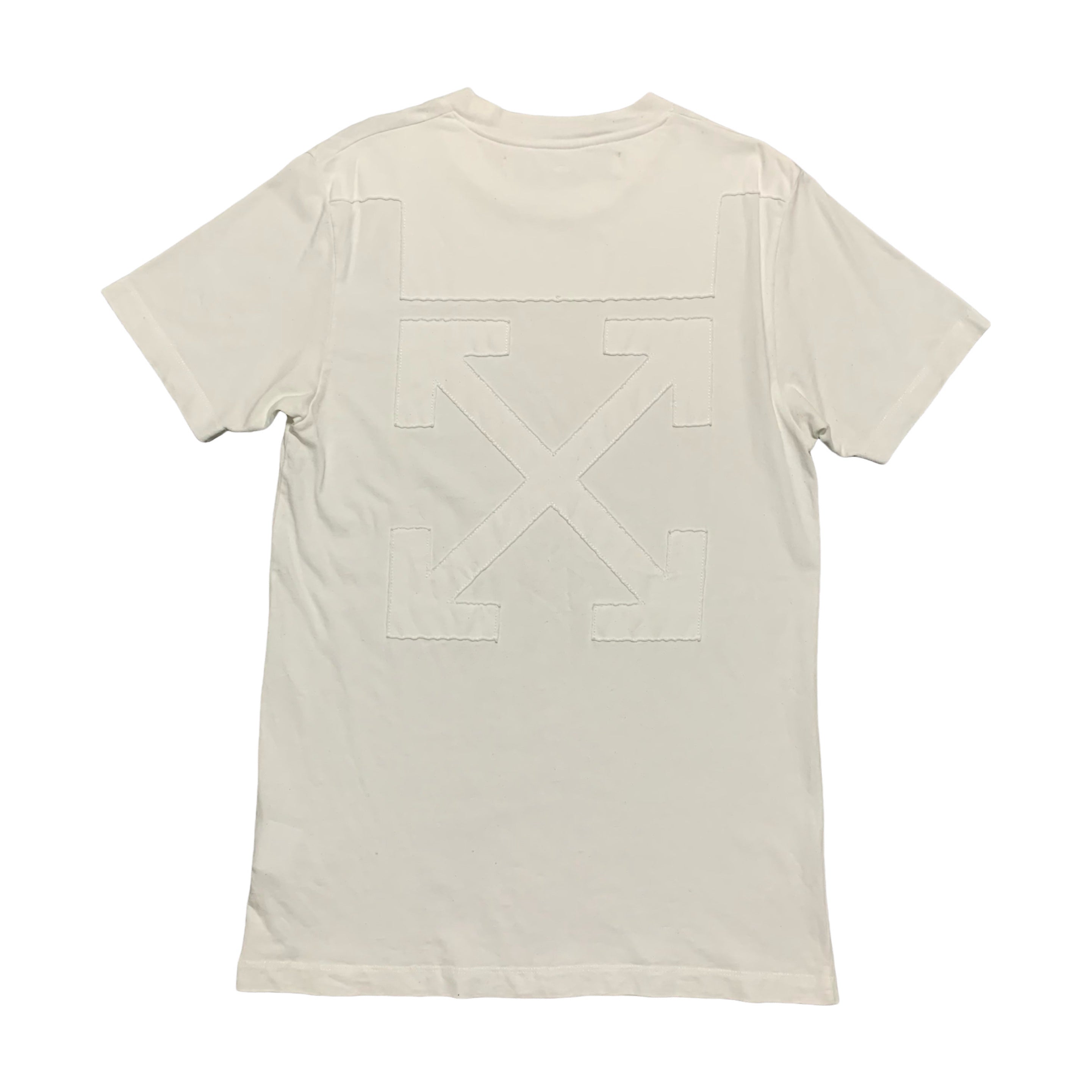 Off White Small Arrows Logo White Tee Virgil Abloh