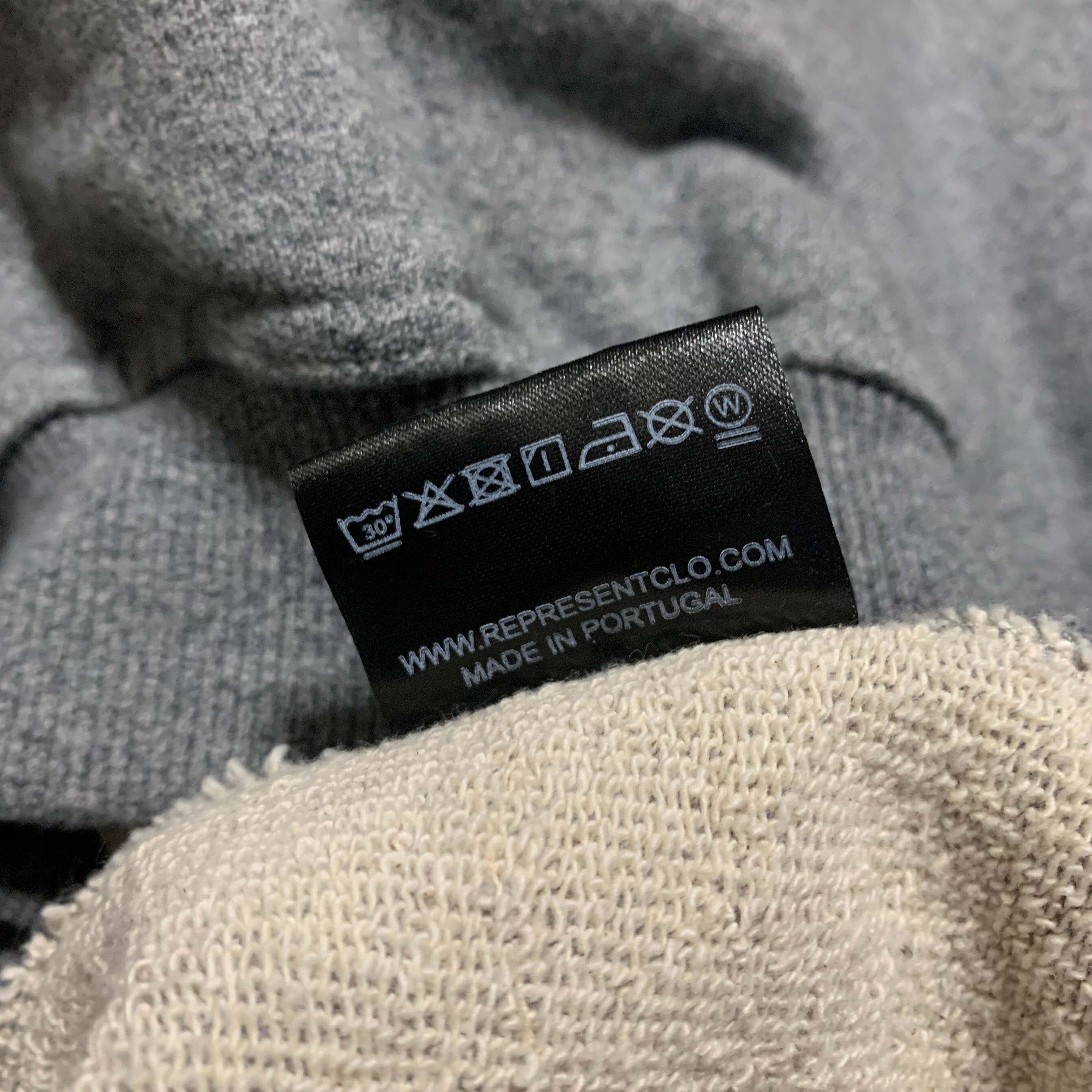 Represent XS Blanks Grey Sweater Sweatshirt Crewneck